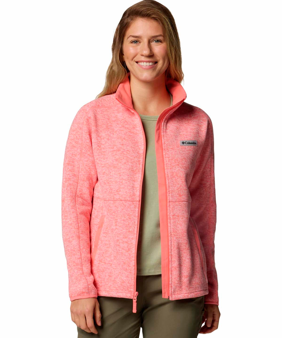 Polar Mujer Sweater Weather Full Zip Rosado Columbia