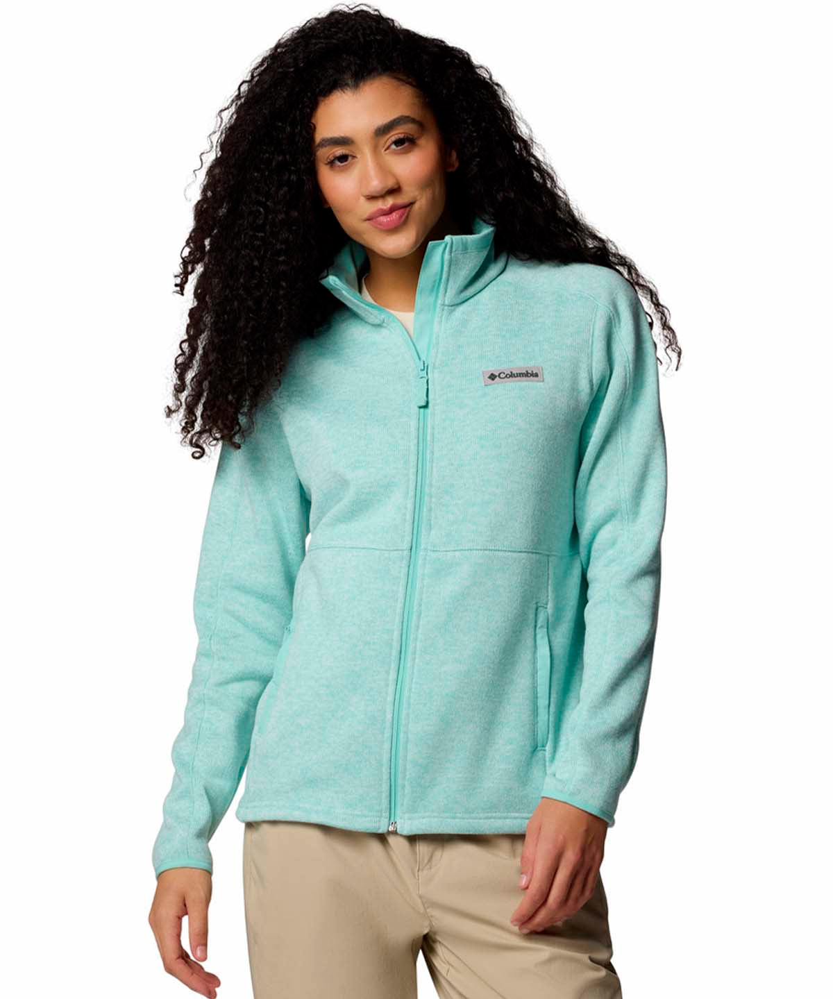 Polar Mujer Sweater Weather Full Zip Verde Columbia