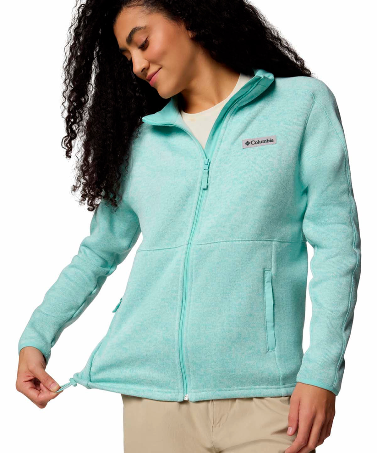 Polar Mujer Sweater Weather Full Zip Verde Columbia