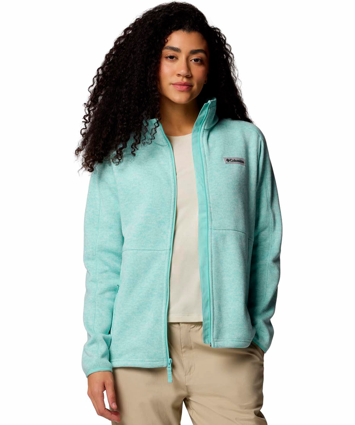Polar Mujer Sweater Weather Full Zip Verde Columbia