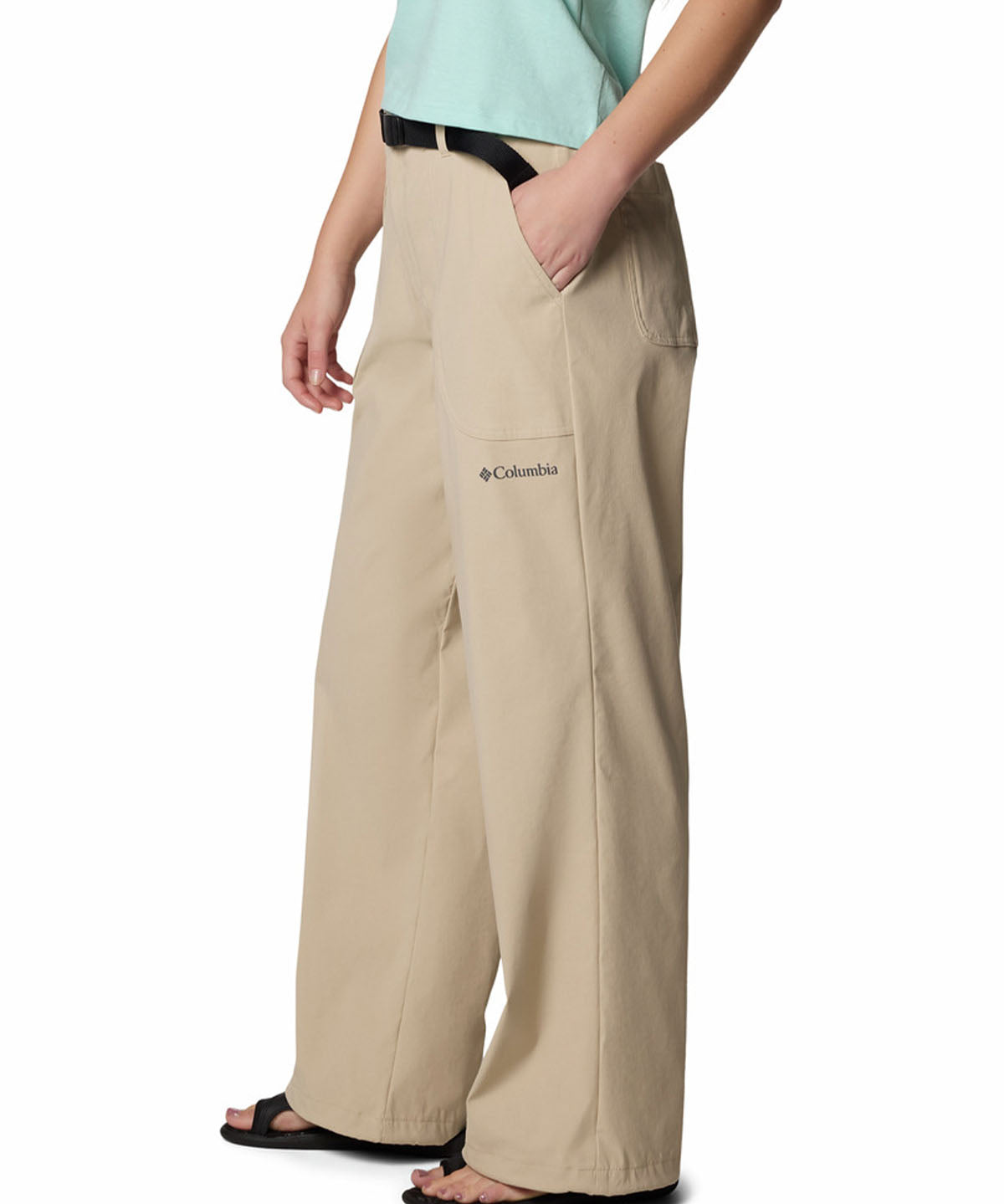 Pantalón Mujer Brea Falls Nylon Beige Columbia