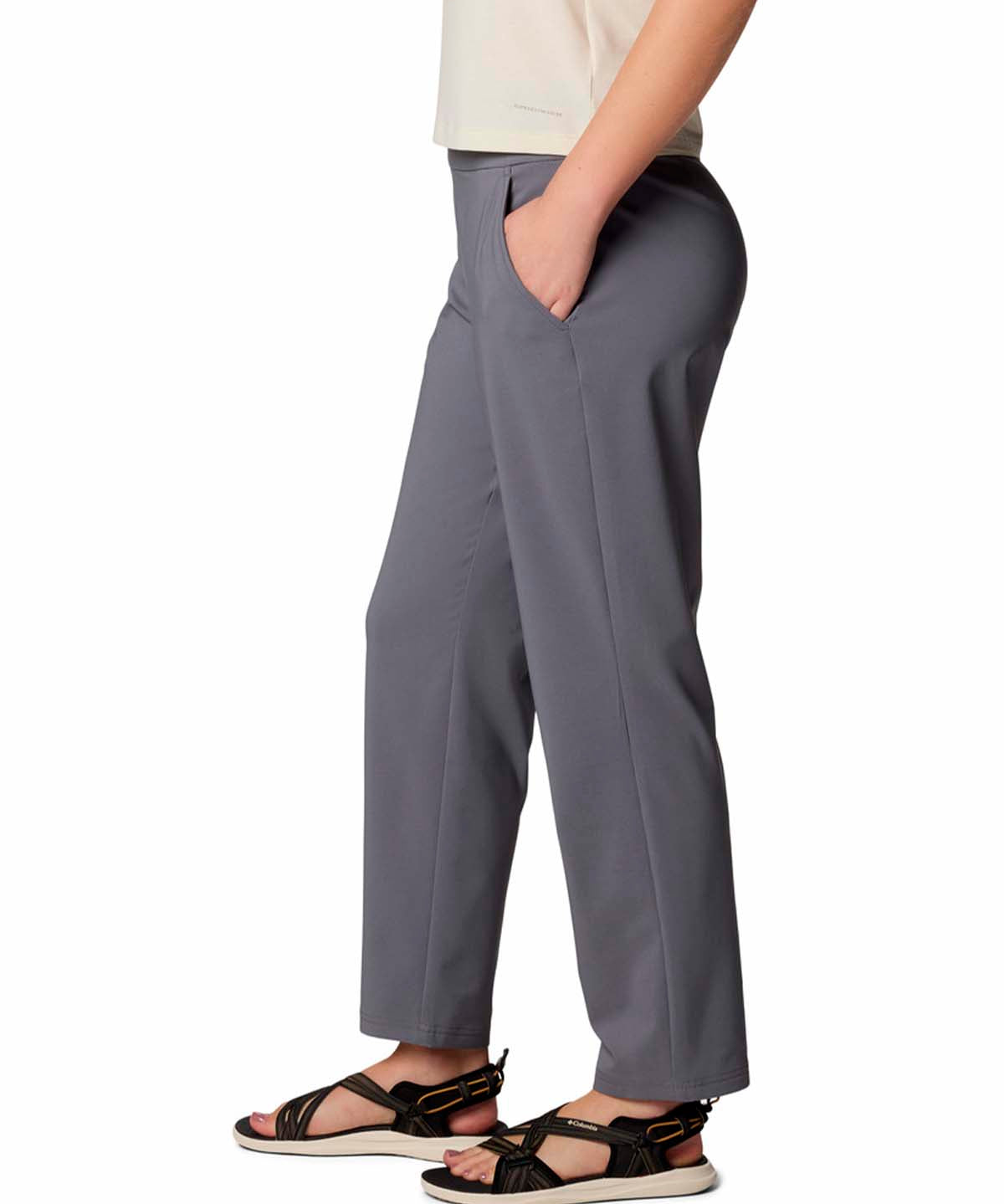 Pantalón Mujer All Seasons Pull-On Gris Columbia