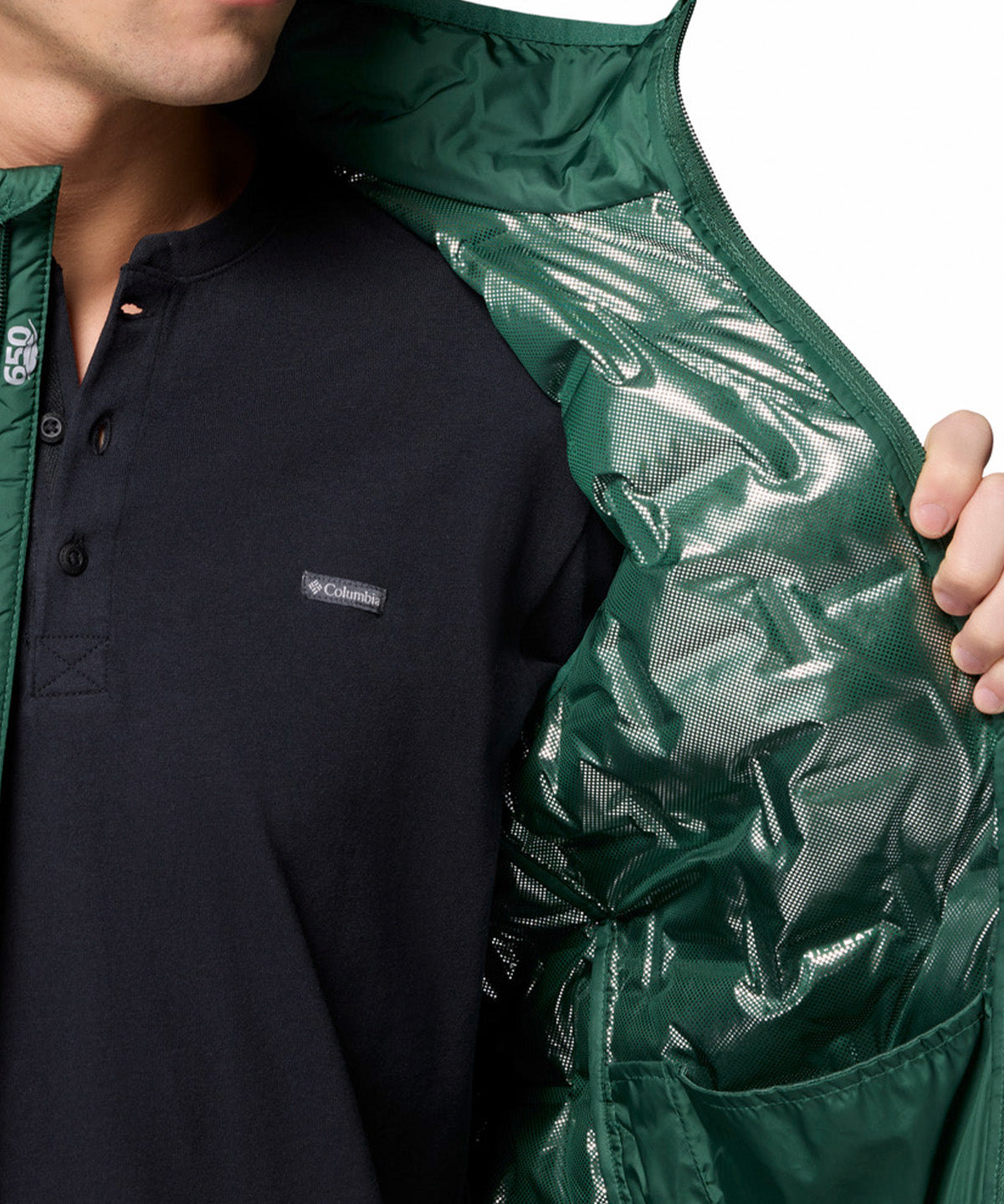 Parka Sin Mangas Hombre Delta Ridge II Down V Verde Columbia