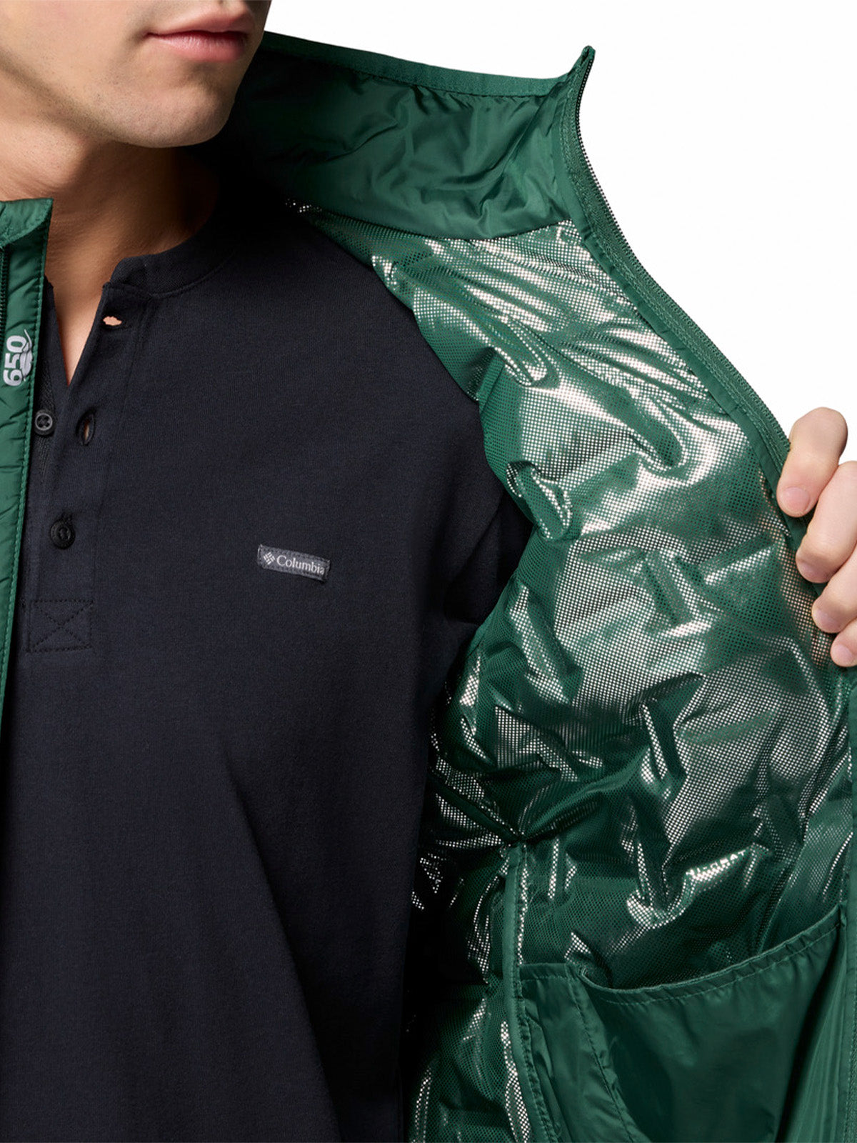 Parka Sin Mangas Hombre Delta Ridge II Down V Verde Columbia
