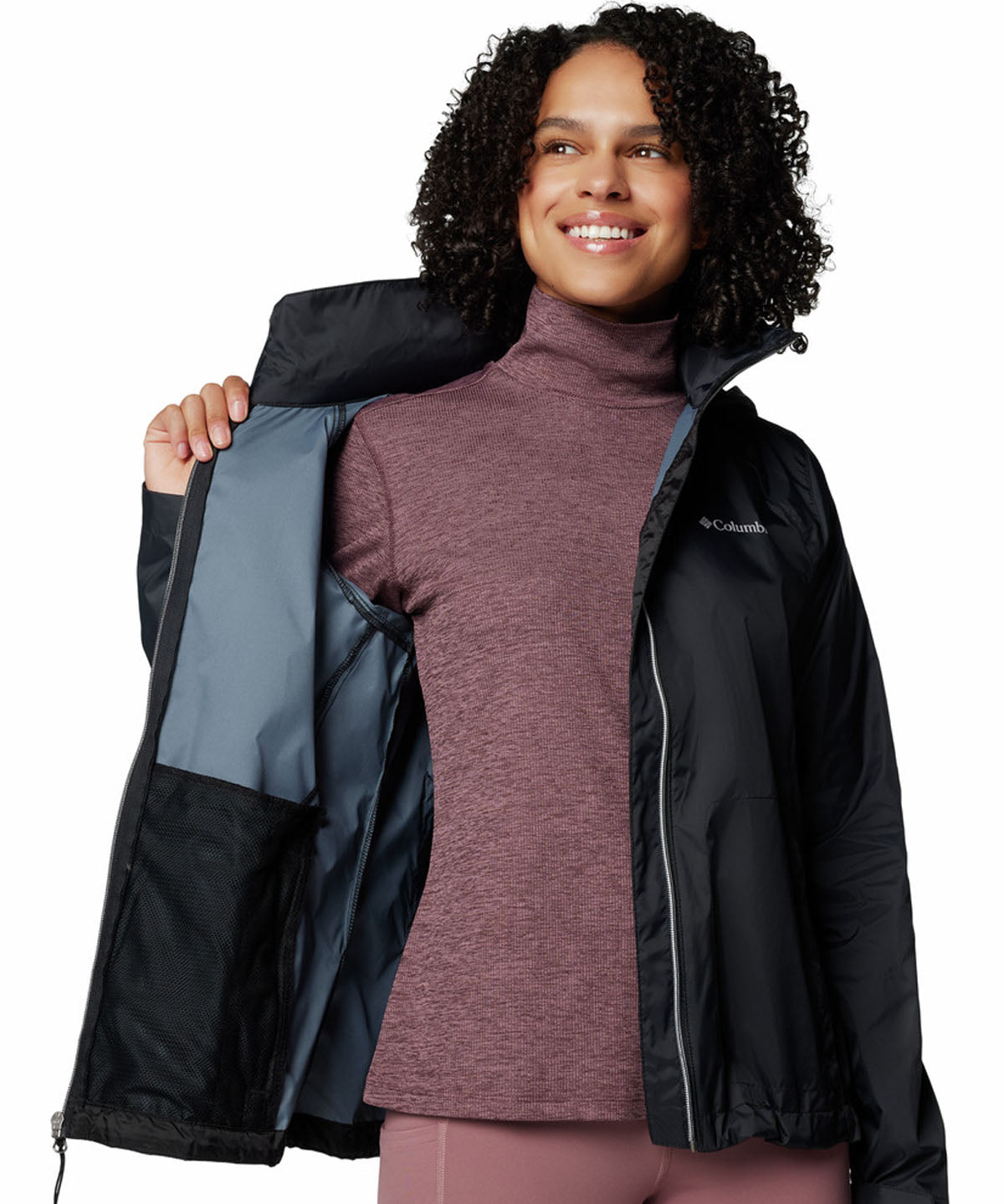 Cortaviento Mujer Switchback IV Negro Columbia