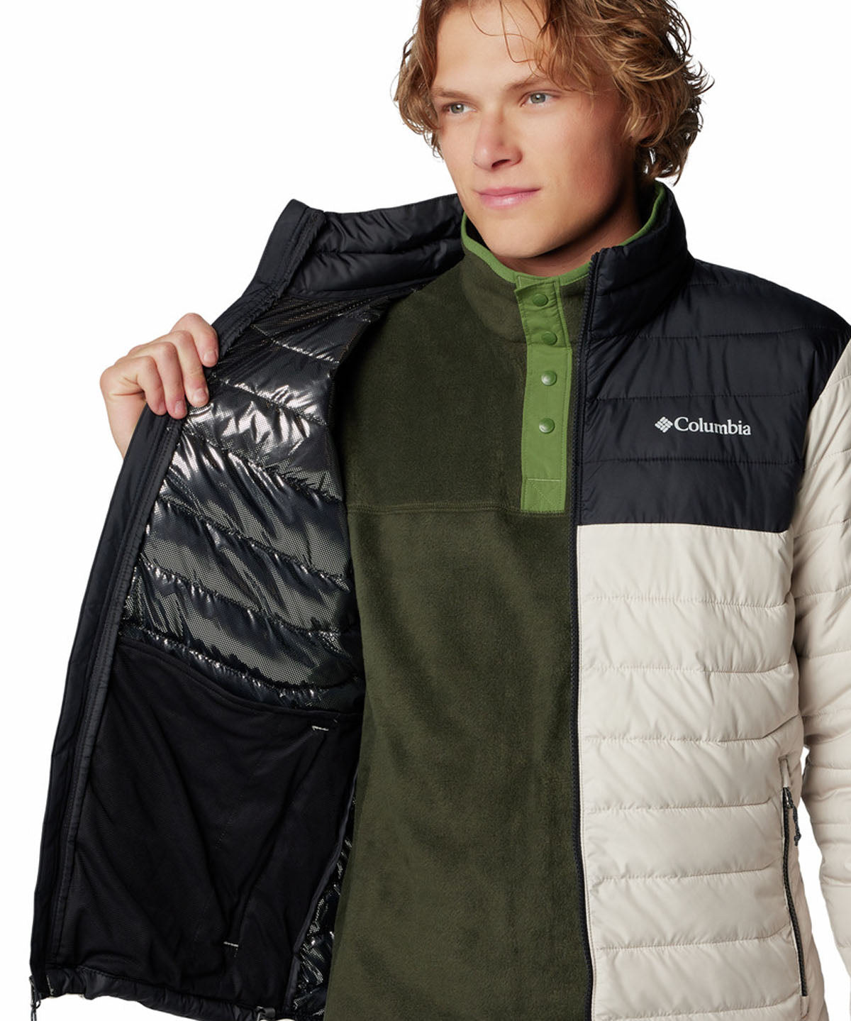 Parka Hombre Powder Lite II Gris Columbia