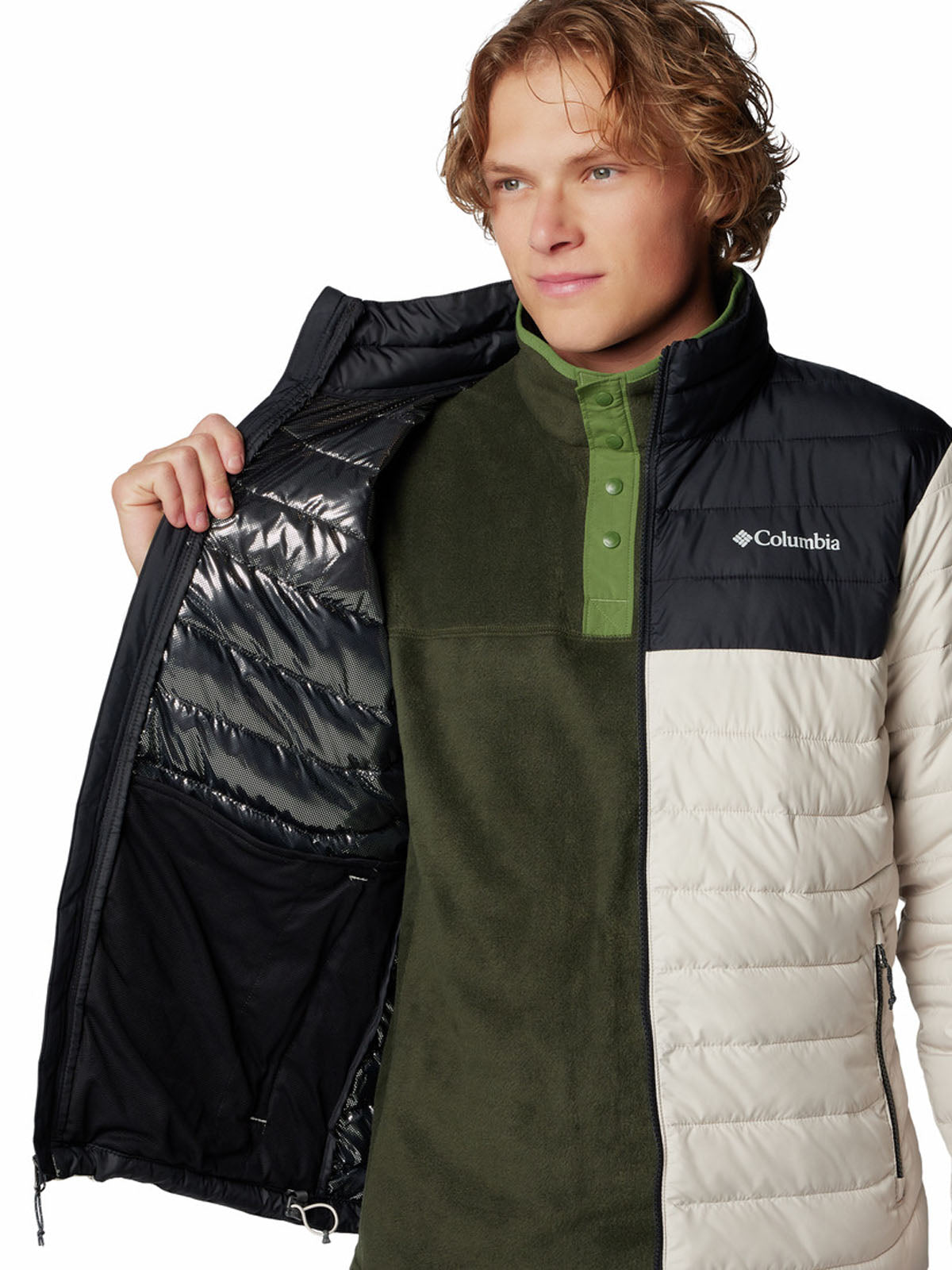 Parka Hombre Powder Lite II Gris Columbia