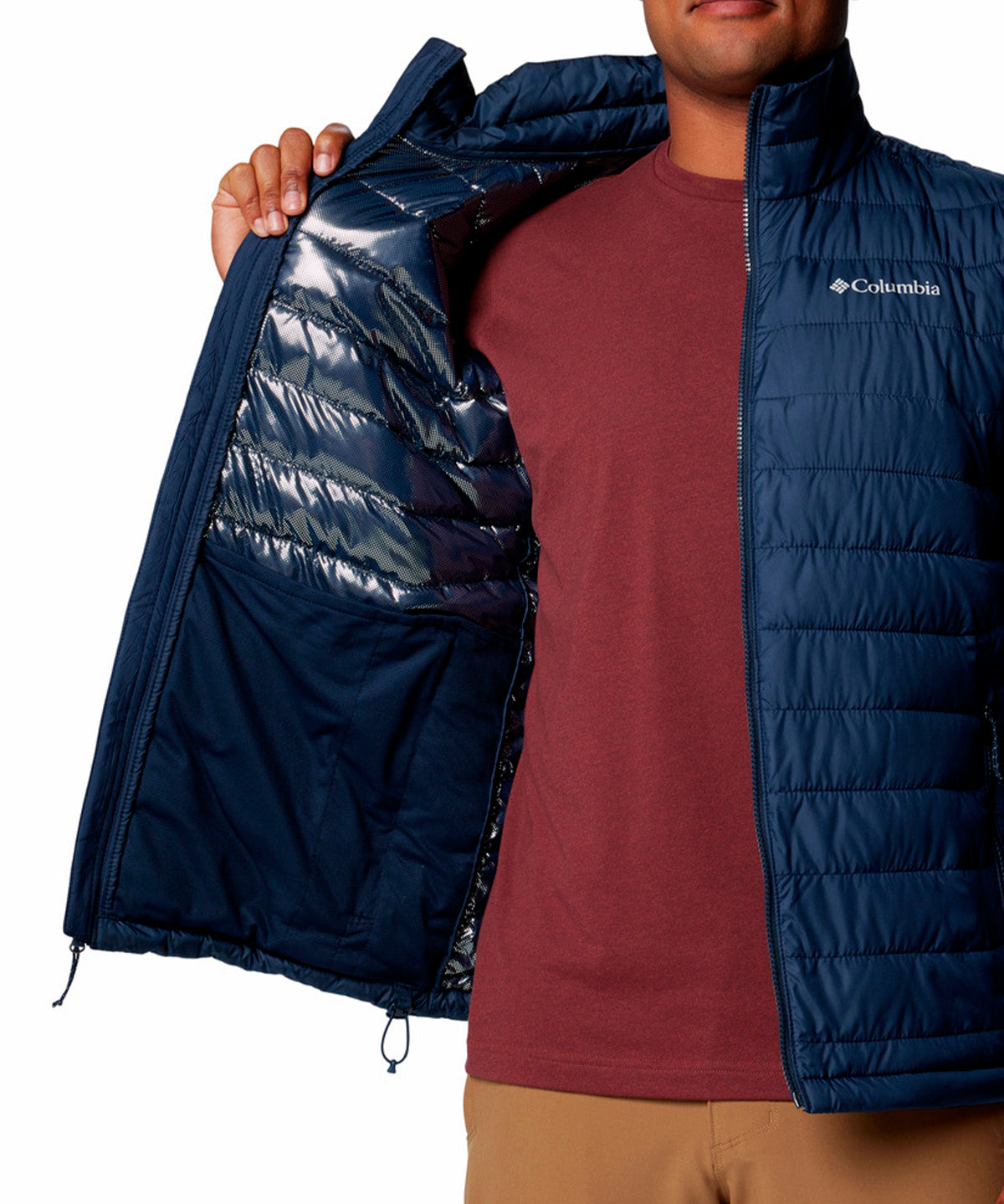 Parka Hombre Powder Lite II Azul Columbia