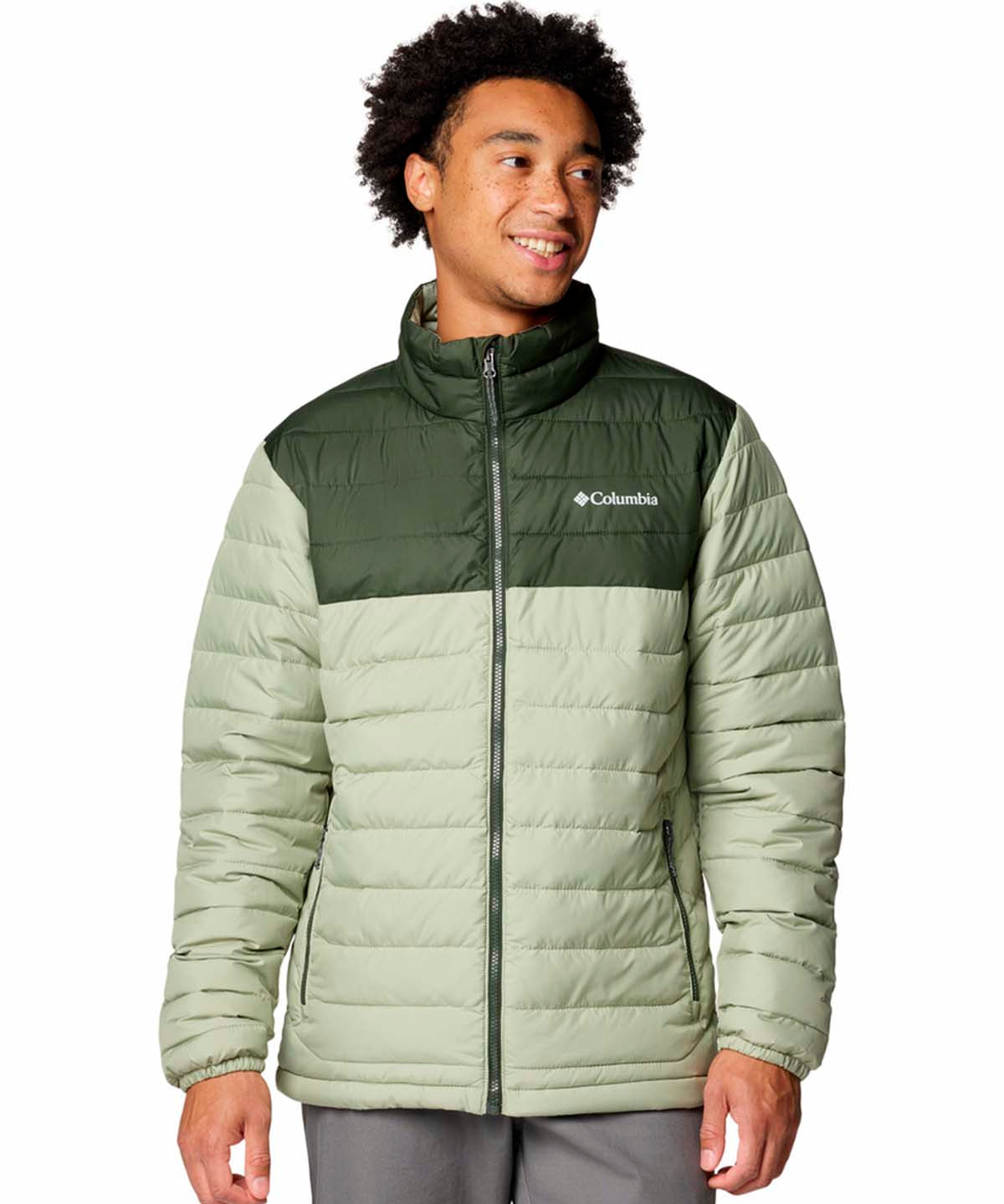 Parka Hombre Powder Lite II Beige Columbia