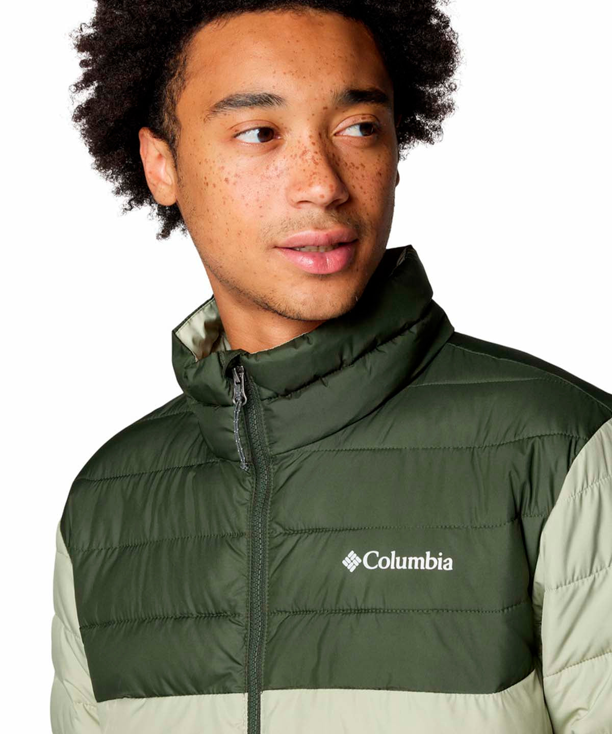 Parka Hombre Powder Lite II Beige Columbia