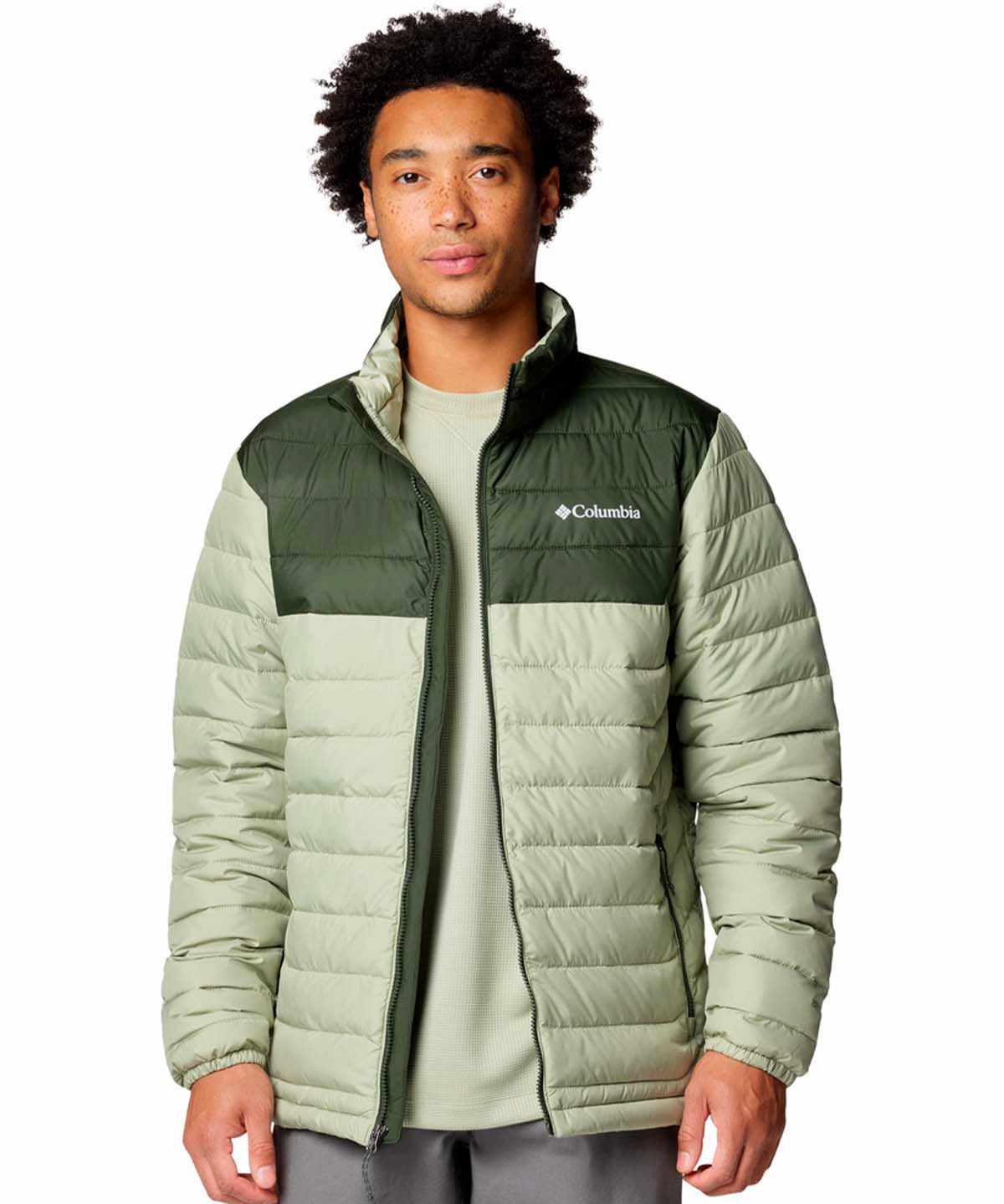 Parka Hombre Powder Lite II Beige Columbia