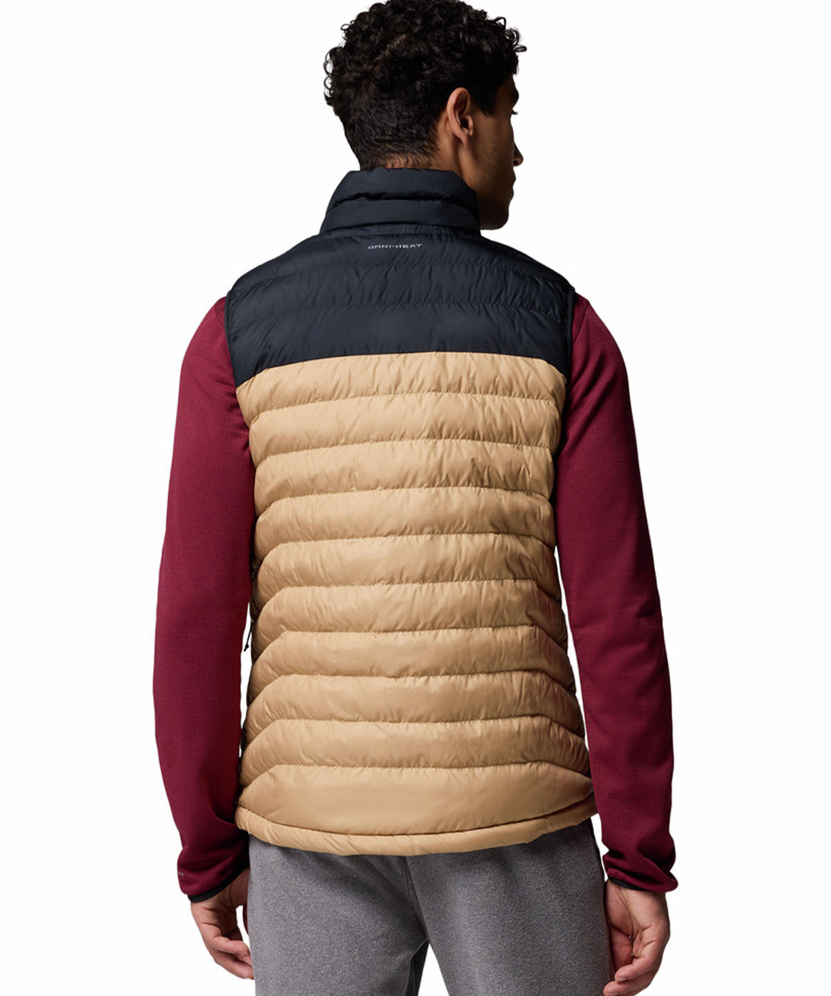 Parka Sin Mangas Hombre Powder Lite II Beige Columbia