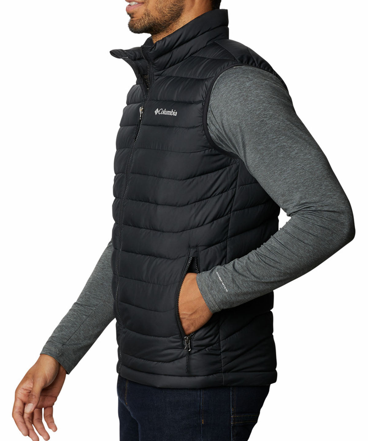 Parka Sin Mangas Hombre Powder Lite II Negro Columbia