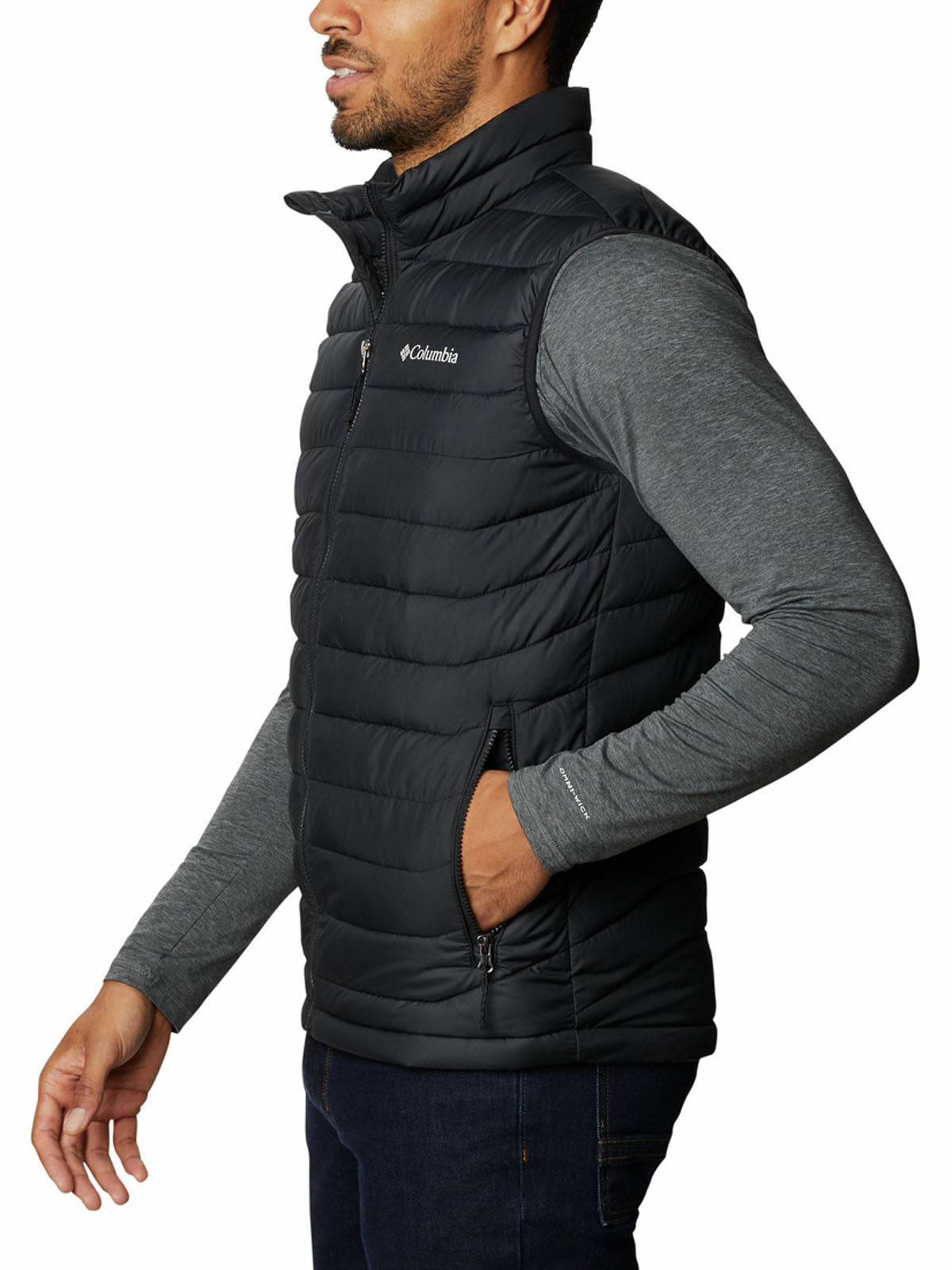 Parka Sin Mangas Hombre Powder Lite II Negro Columbia