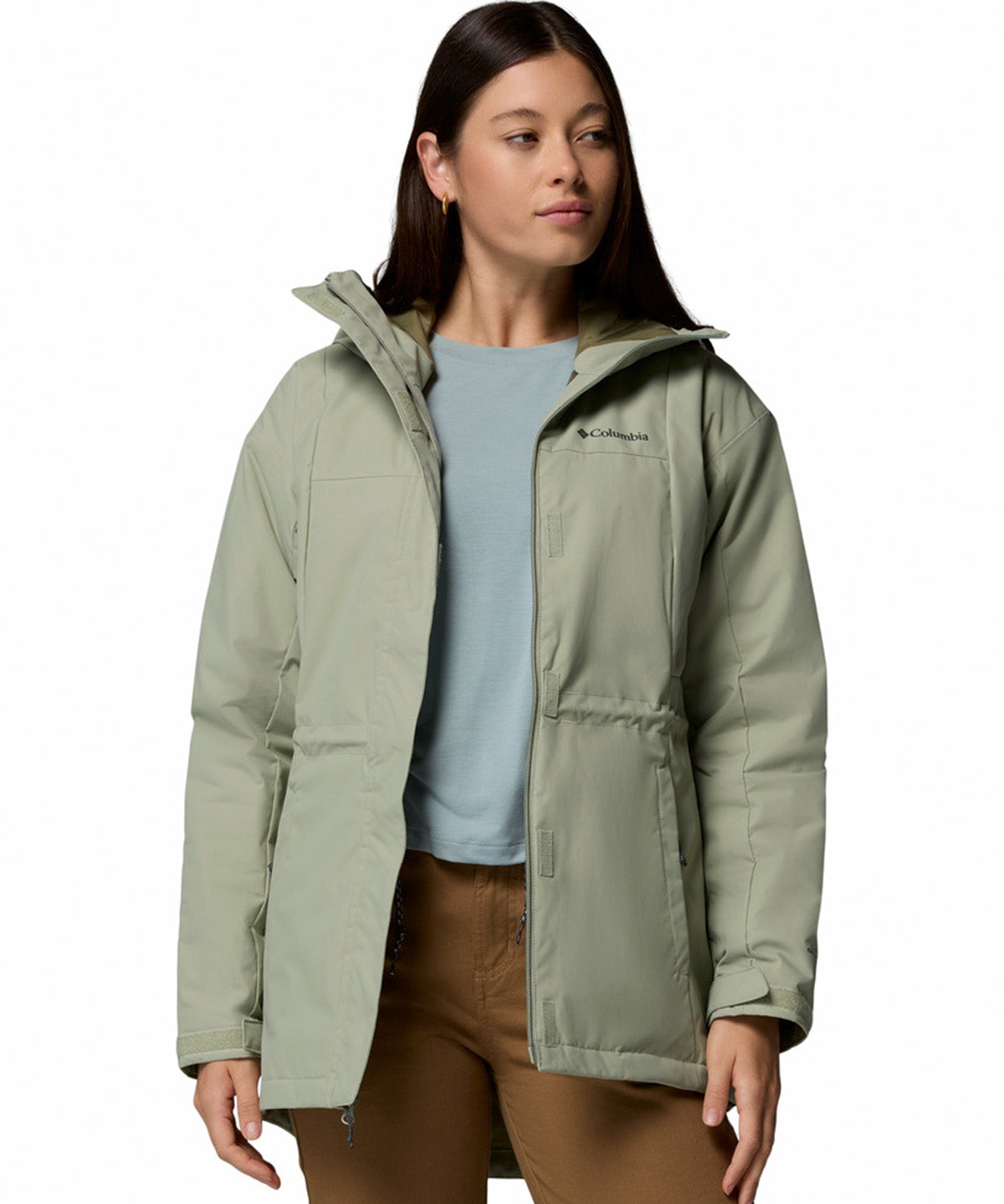 Parka Mujer Hikebound II Long Insulated Beige Columbia