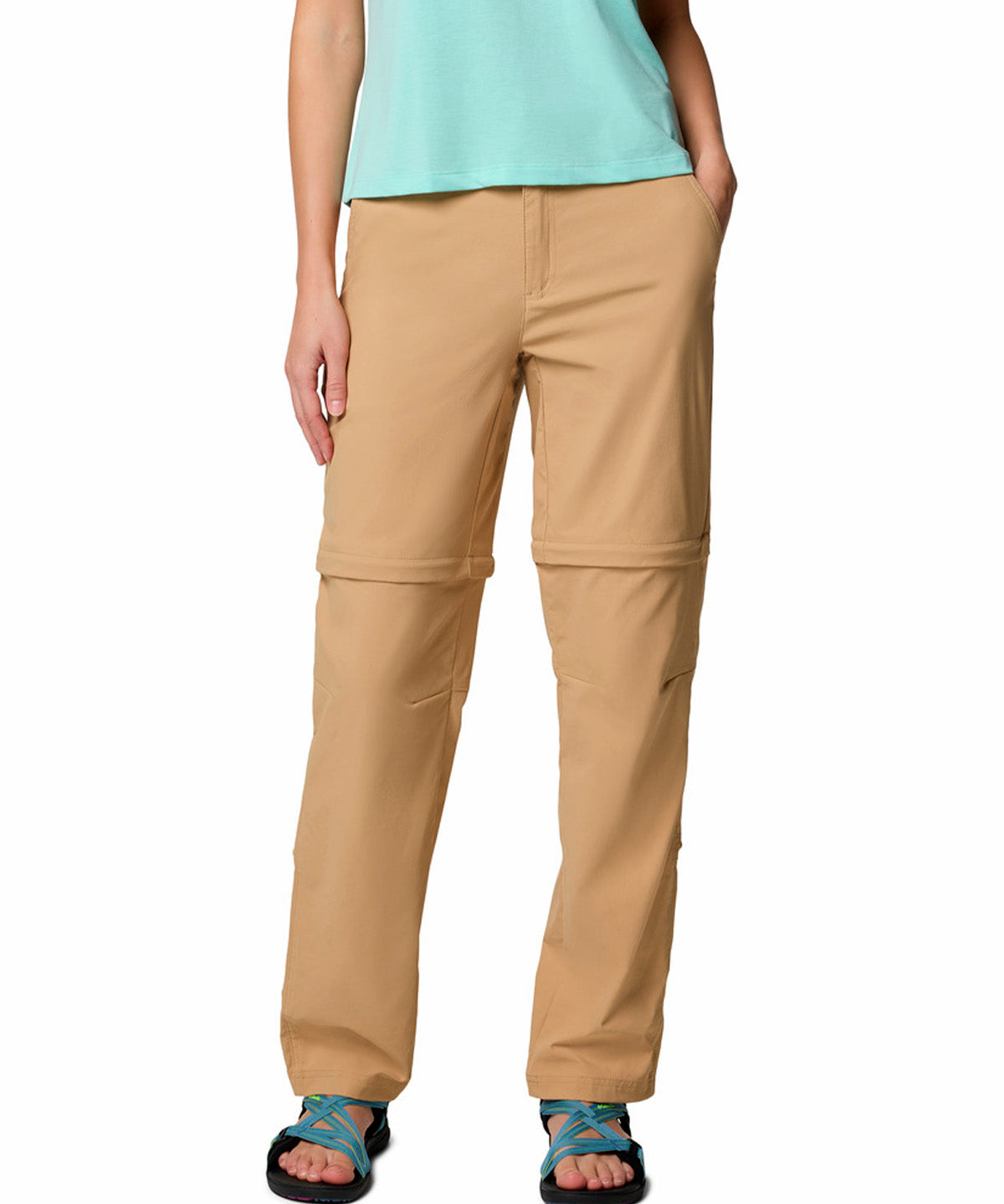 Pantalón Mujer Leslie Convertible Beige Columbia