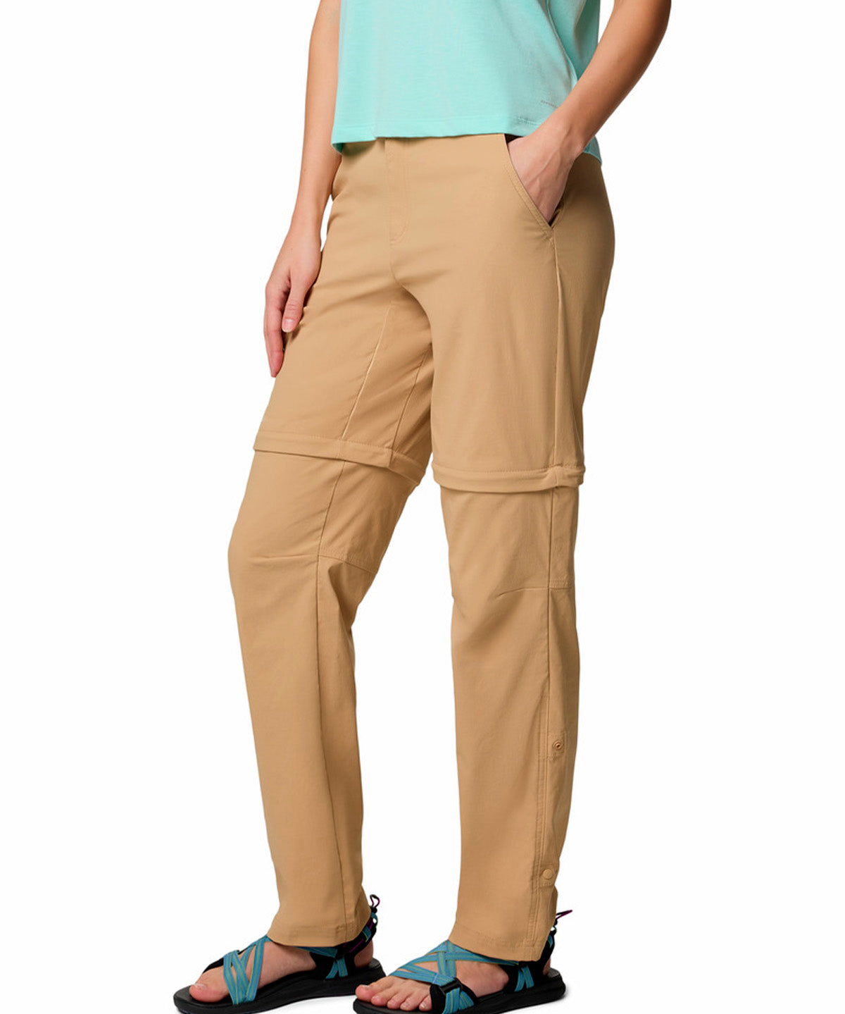 Pantalón Mujer Leslie Convertible Beige Columbia