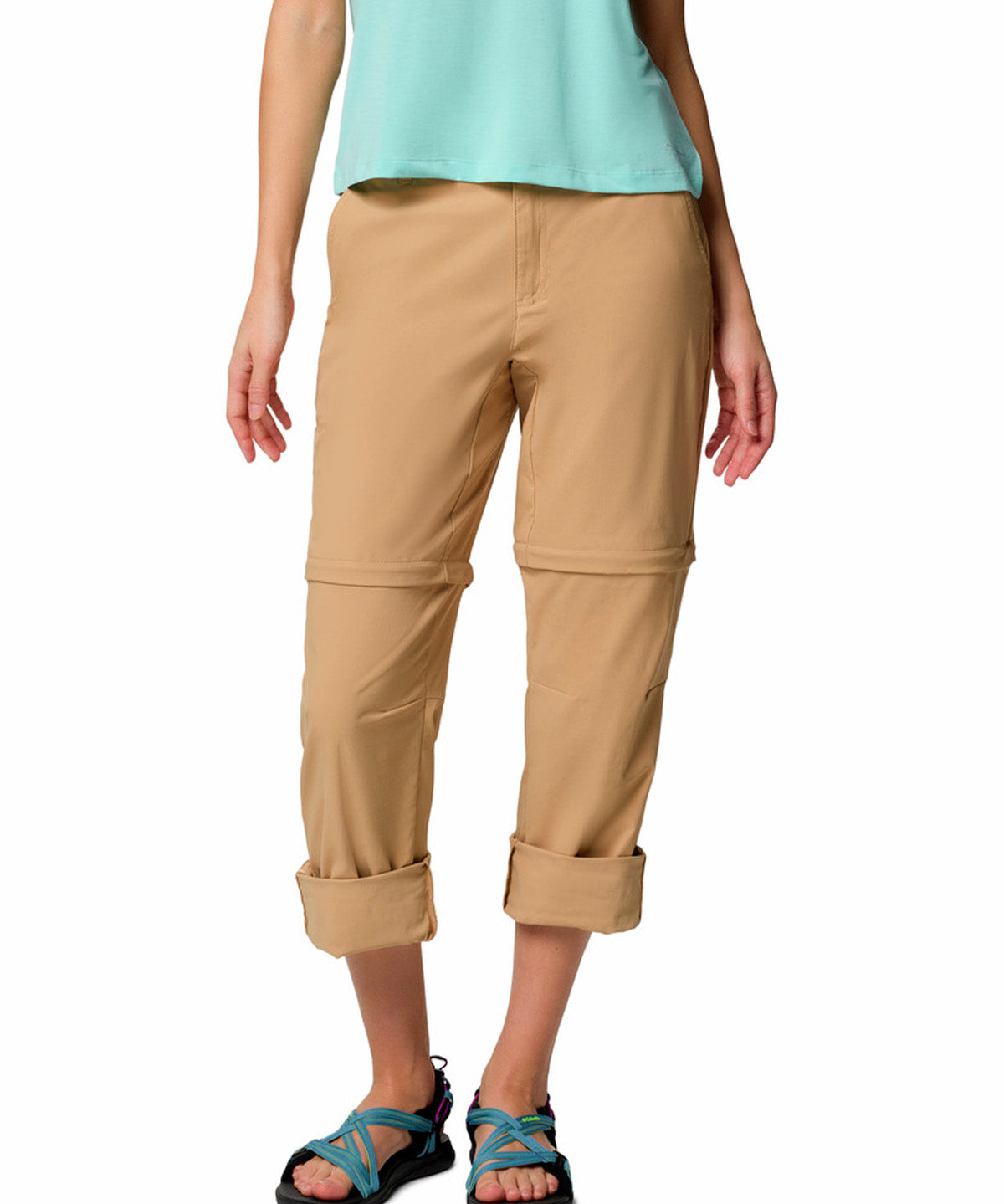 Pantalón Mujer Leslie Convertible Beige Columbia