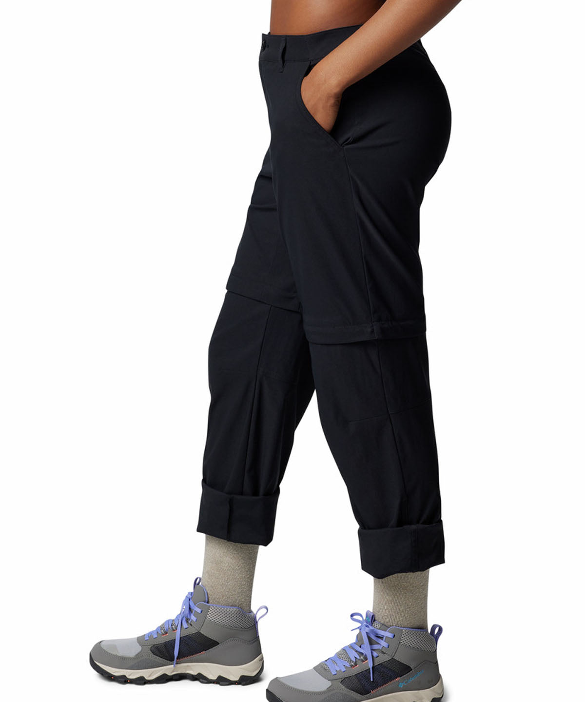 Pantalón Mujer Leslie Convertible Negro Columbia