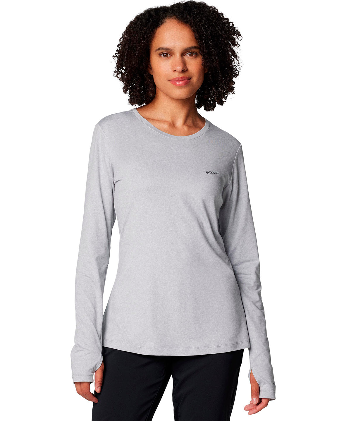 Polera Manga Larga Mujer Sloan Ridge Gris Columbia