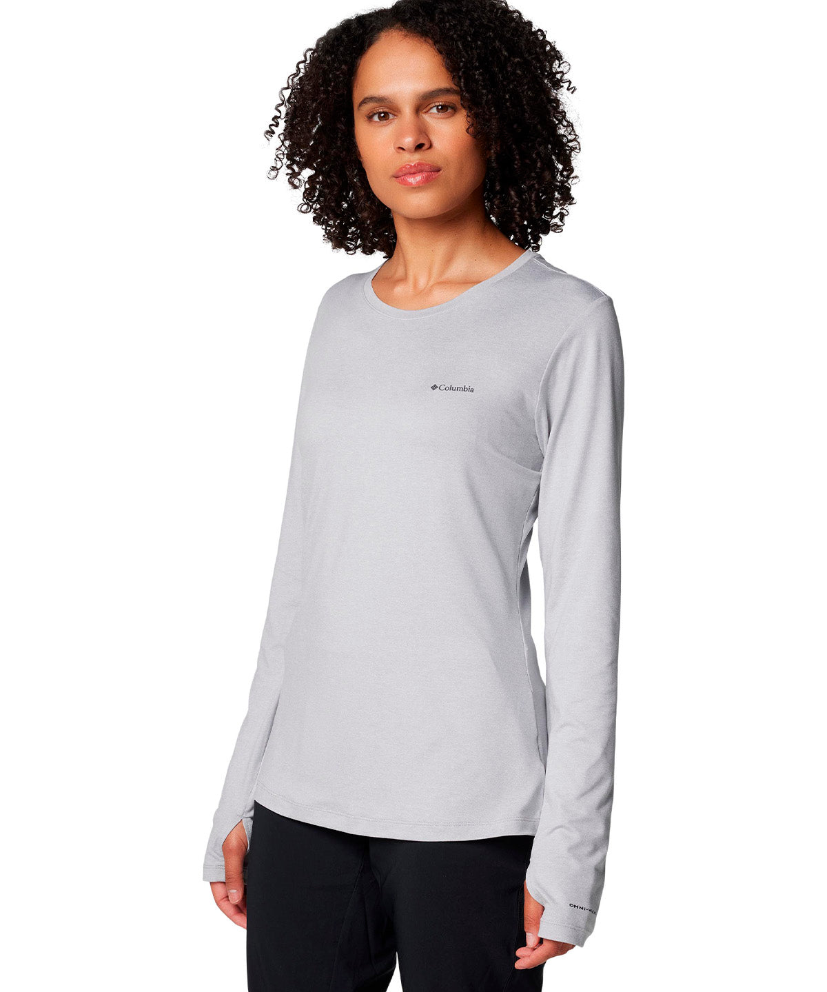 Polera Manga Larga Mujer Sloan Ridge Gris Columbia