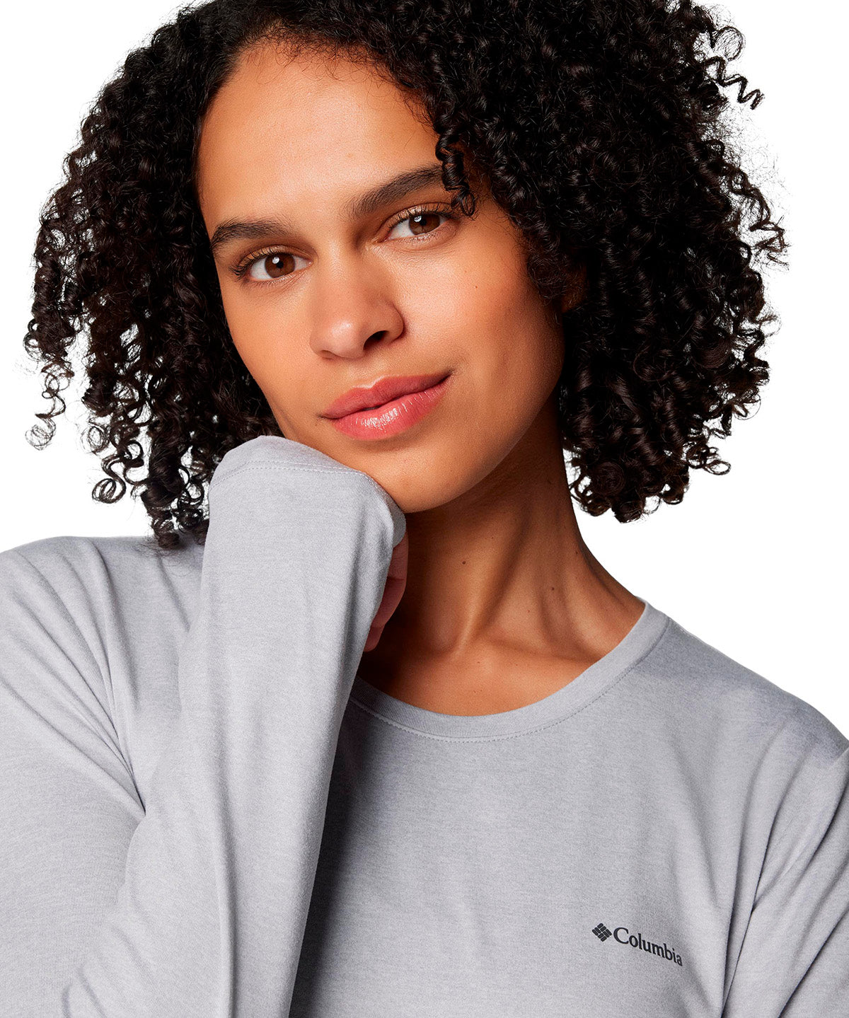 Polera Manga Larga Mujer Sloan Ridge Gris Columbia