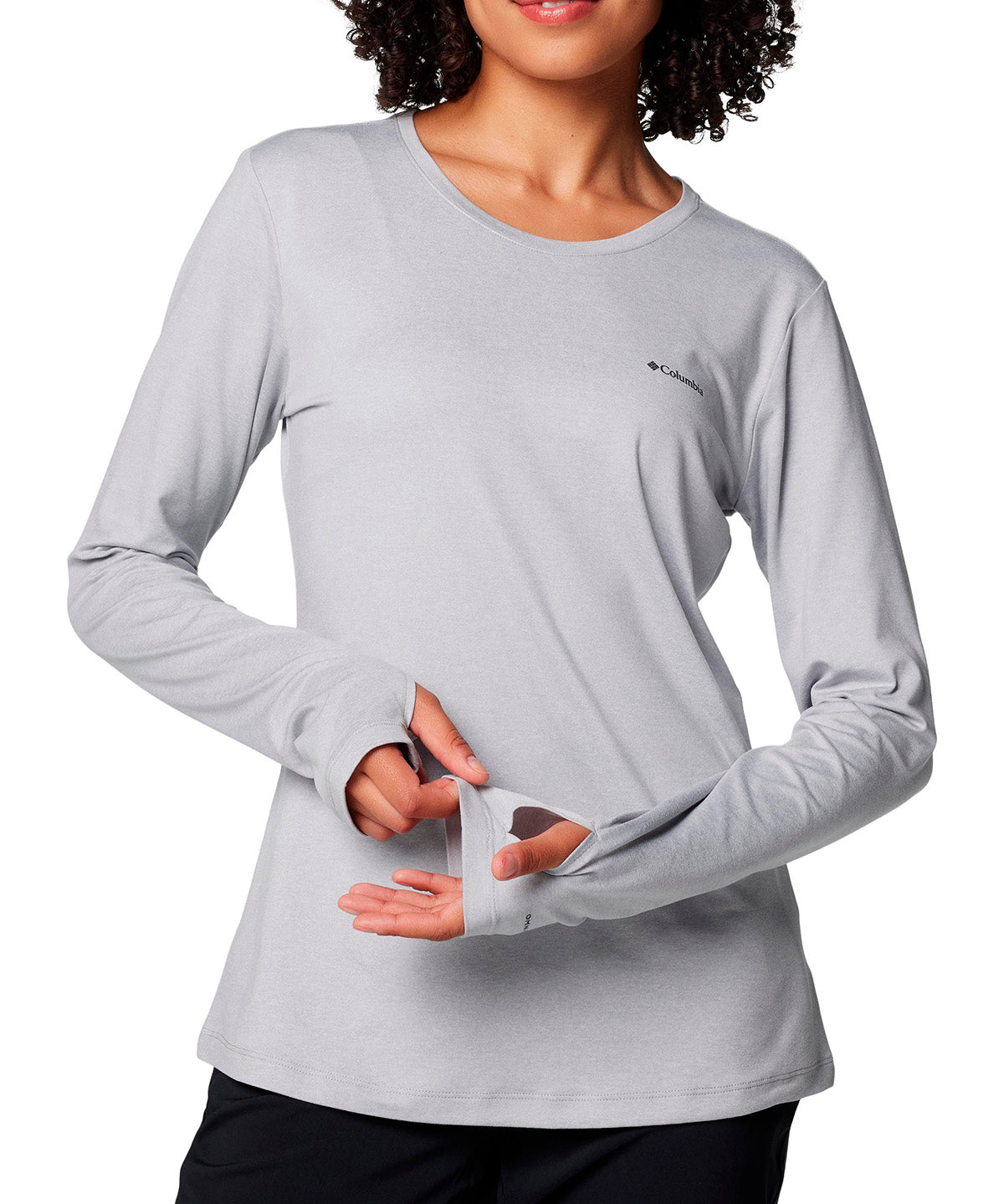 Polera Manga Larga Mujer Sloan Ridge Gris Columbia