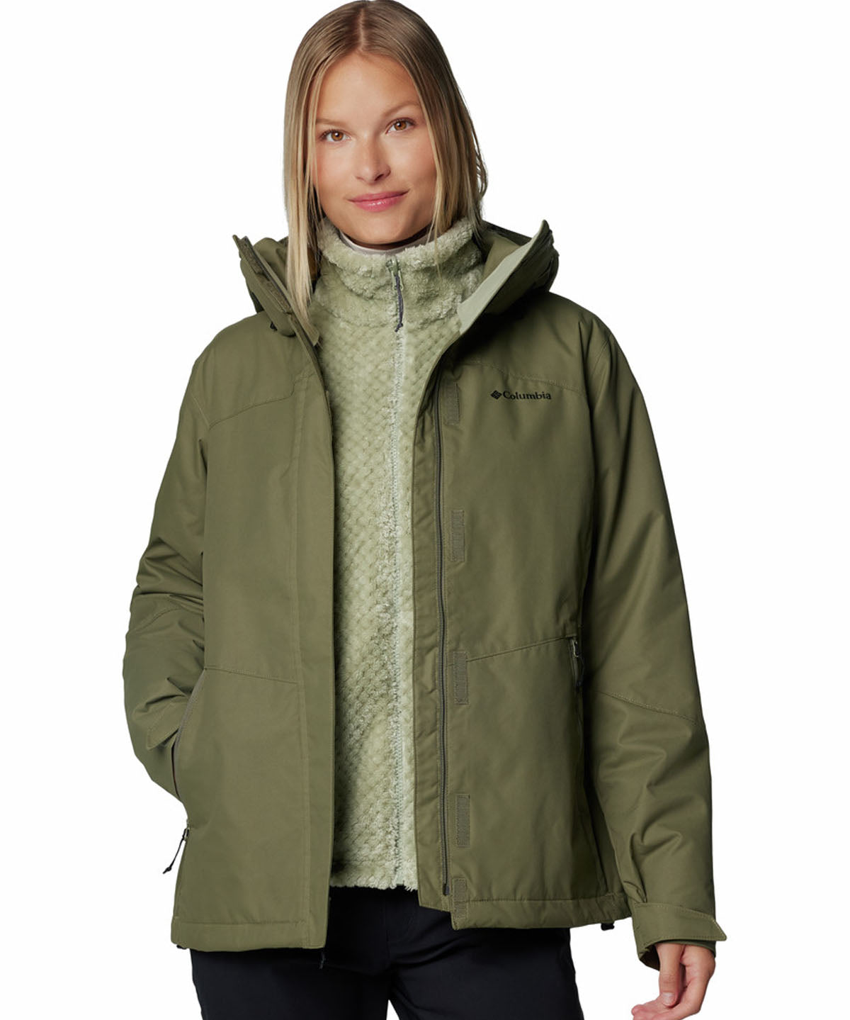 Parka Mujer Bugaboo III Fleece Interchange Verde Columbia