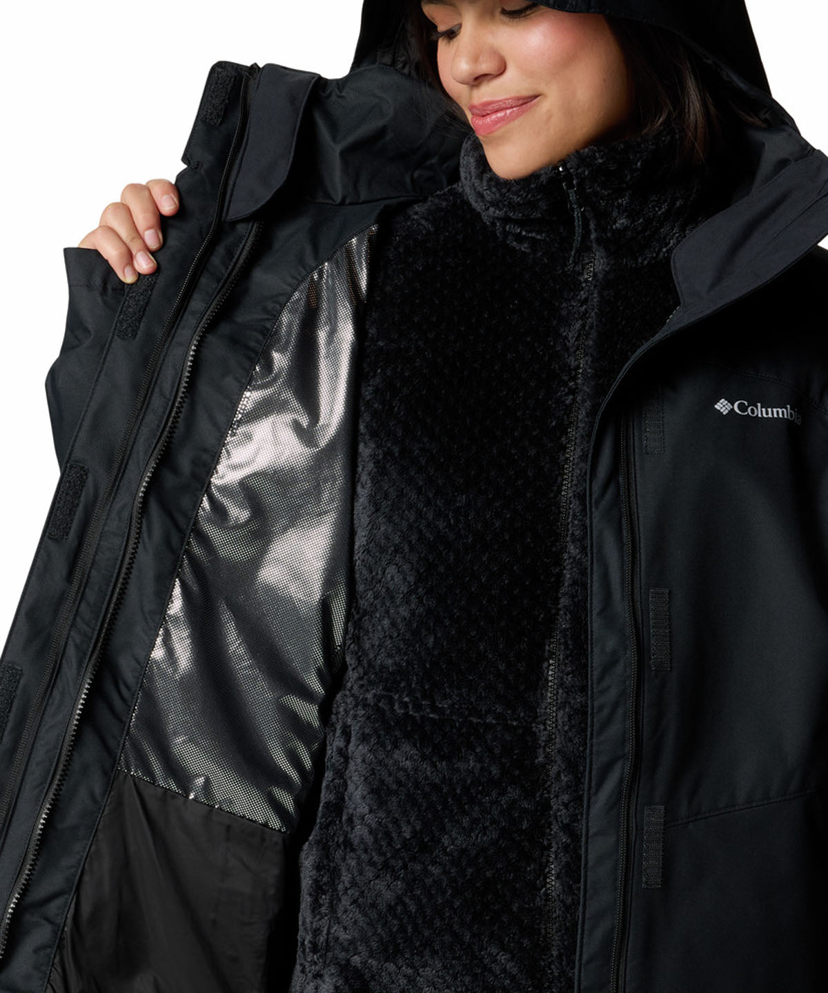 Parka Mujer Bugaboo II Interchange Negro Columbia