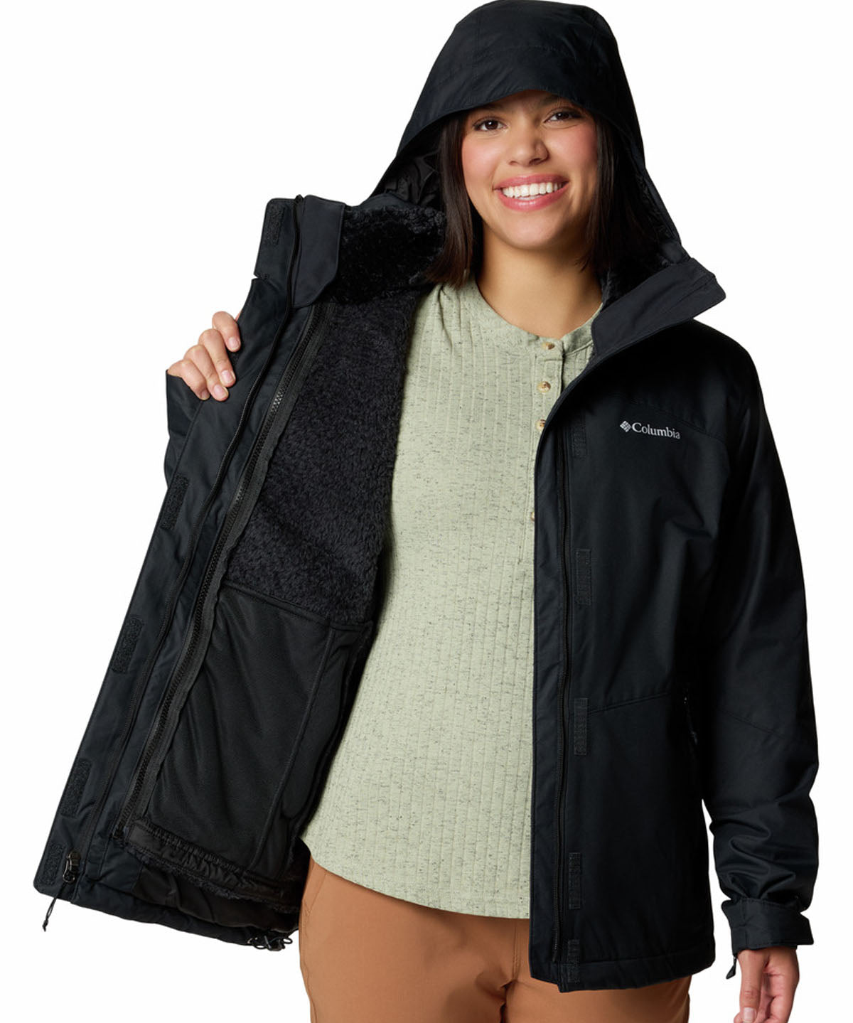 Parka Mujer Bugaboo II Interchange Negro Columbia
