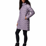 Parka Mujer Delta Ridge II Long Hooded Down Morado Columbia