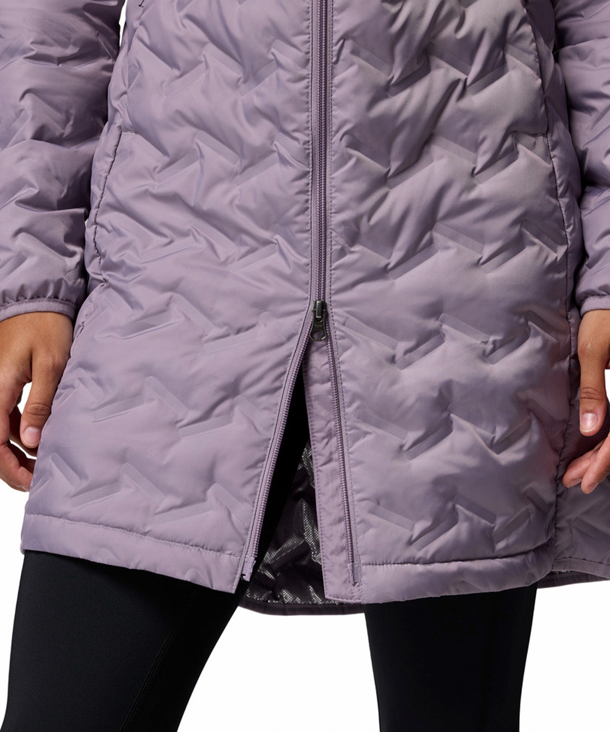 Parka Mujer Delta Ridge II Long Hooded Down Morado Columbia