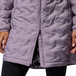 Parka Mujer Delta Ridge II Long Hooded Down Morado Columbia