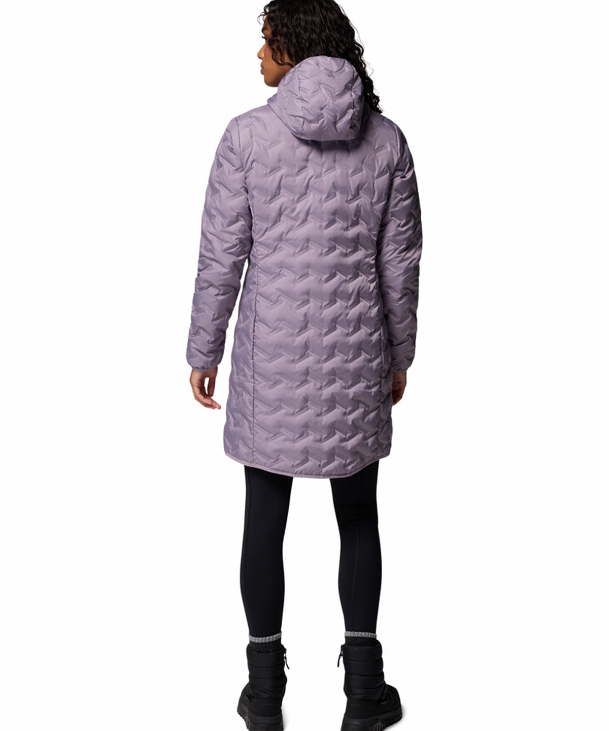 Parka Mujer Delta Ridge II Long Hooded Down Morado Columbia