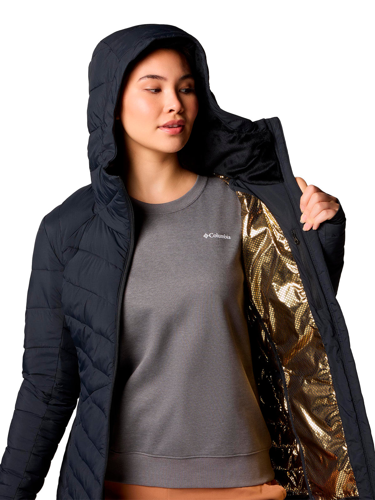 Parka Mujer Joy Peak II Mid Negro Columbia