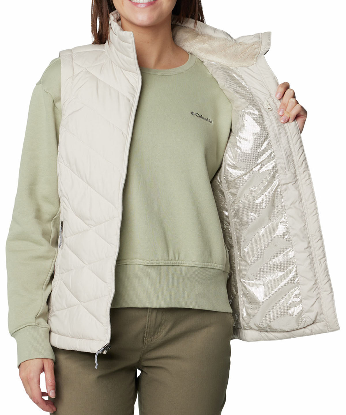 Parka Sin Mangas Mujer Heavenly II Vest Gris Columbia