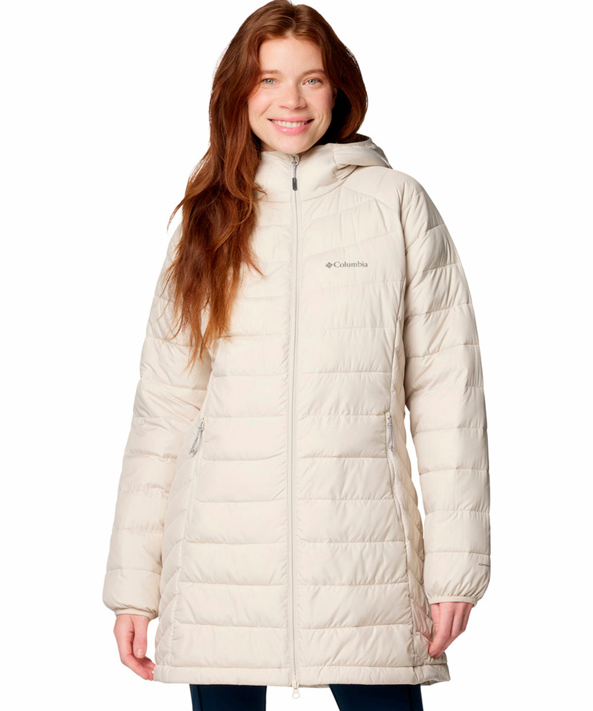 Parka Mujer Powder Lite II Mid Gris Columbia
