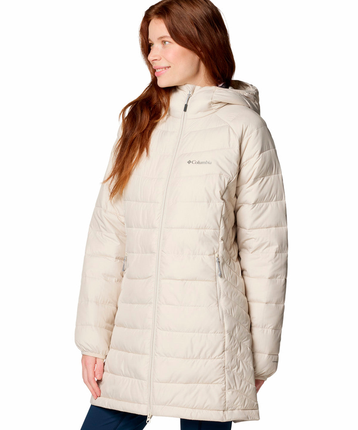 Parka Mujer Powder Lite II Mid Gris Columbia