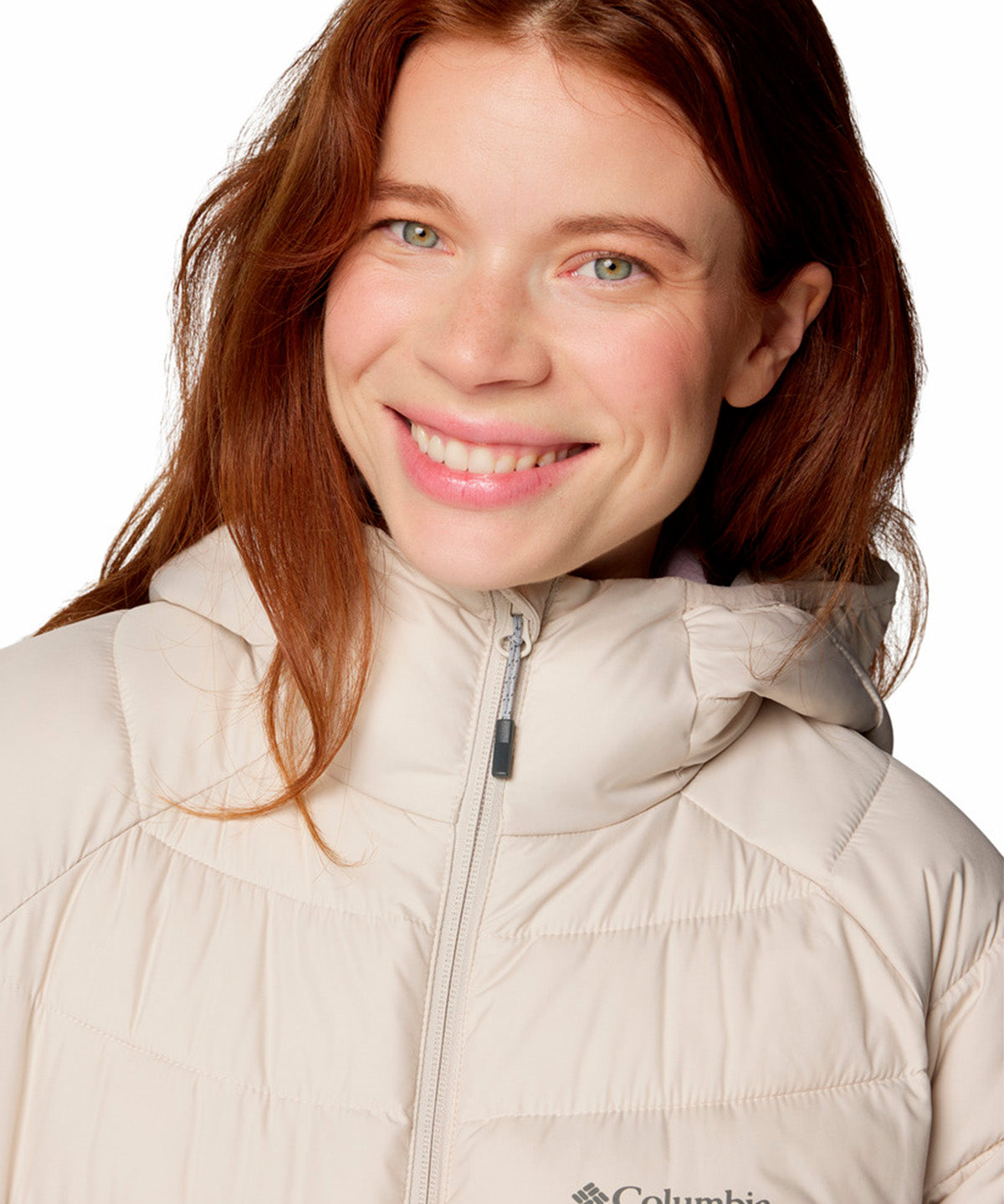 Parka Mujer Powder Lite II Mid Gris Columbia