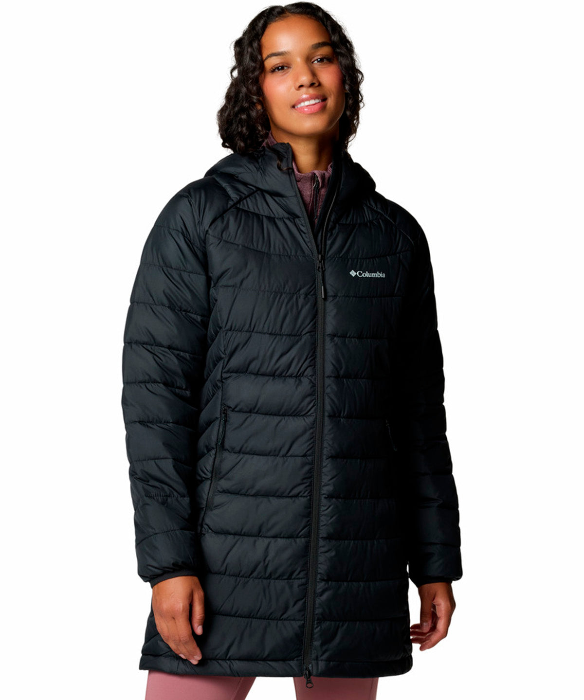 Parka Mujer Powder Lite II Mid Negro Columbia