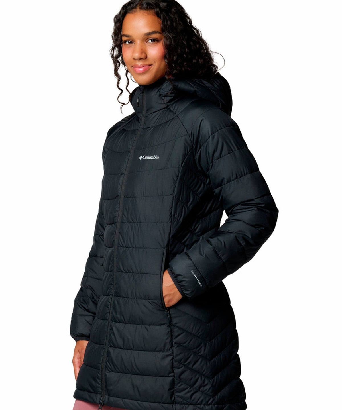 Parka Mujer Powder Lite II Mid Negro Columbia