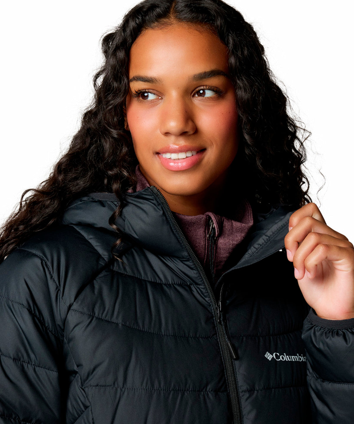 Parka Mujer Powder Lite II Mid Negro Columbia