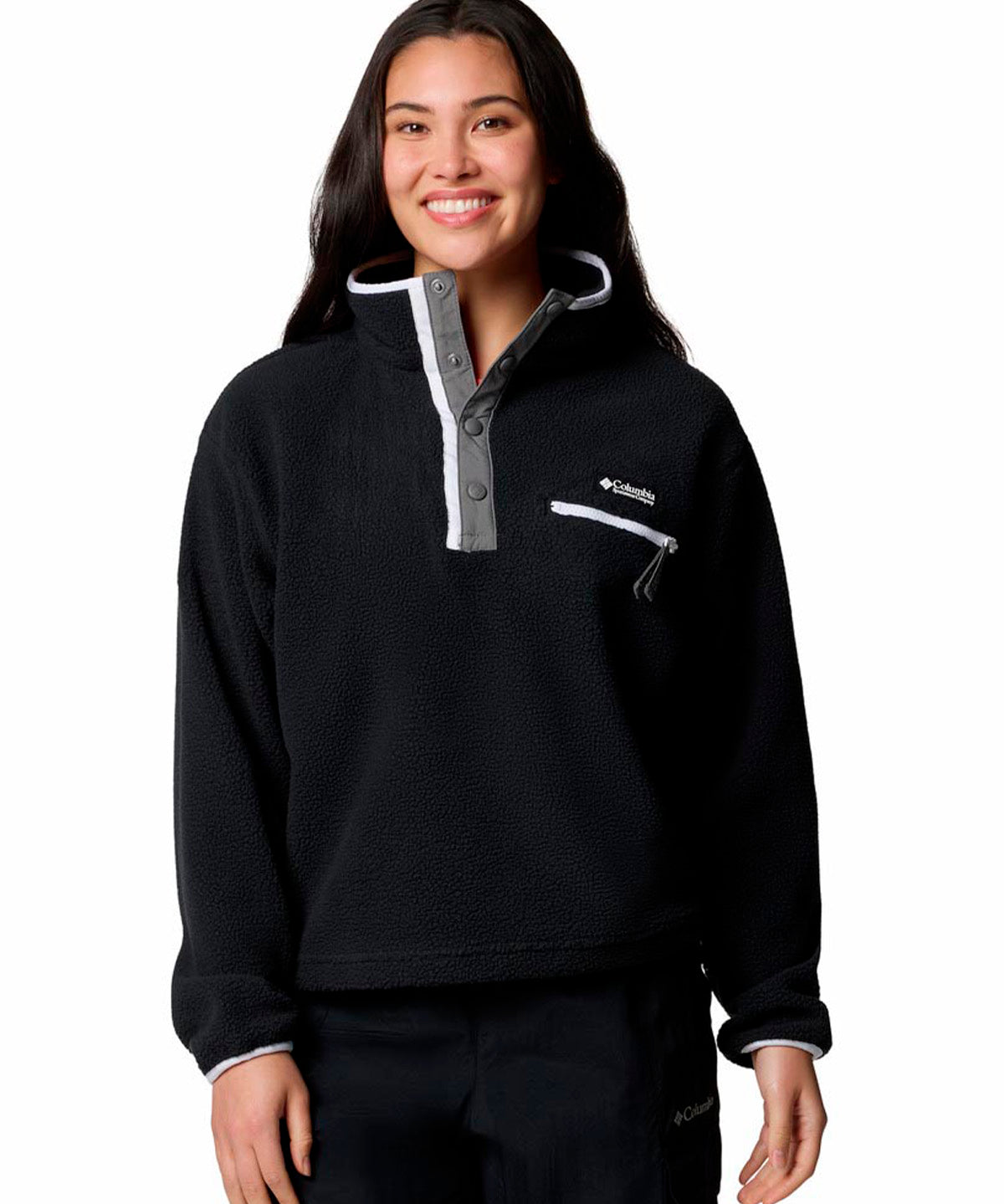 Polar Mujer Helvetia Snap Fleece Negro Columbia