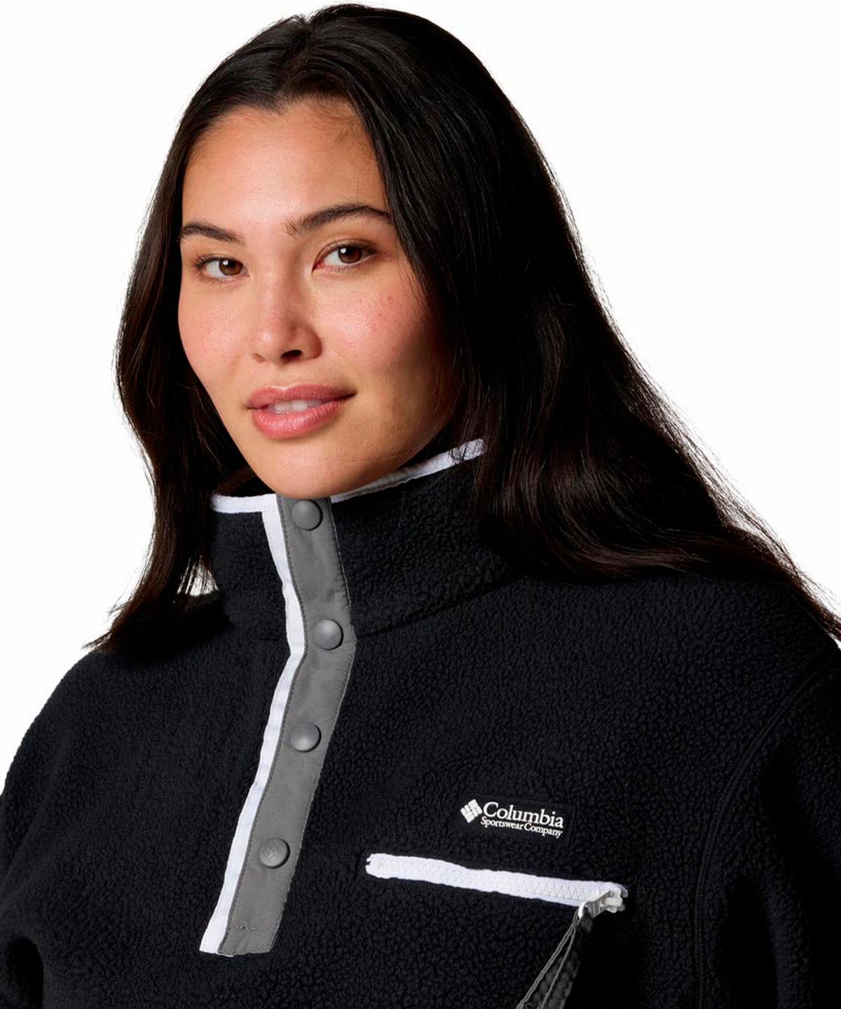 Polar Mujer Helvetia Snap Fleece Negro Columbia