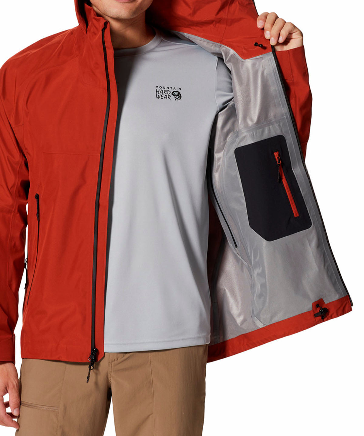 Cortaviento Hombre Trailverse  Rojo Mountain Hardwear