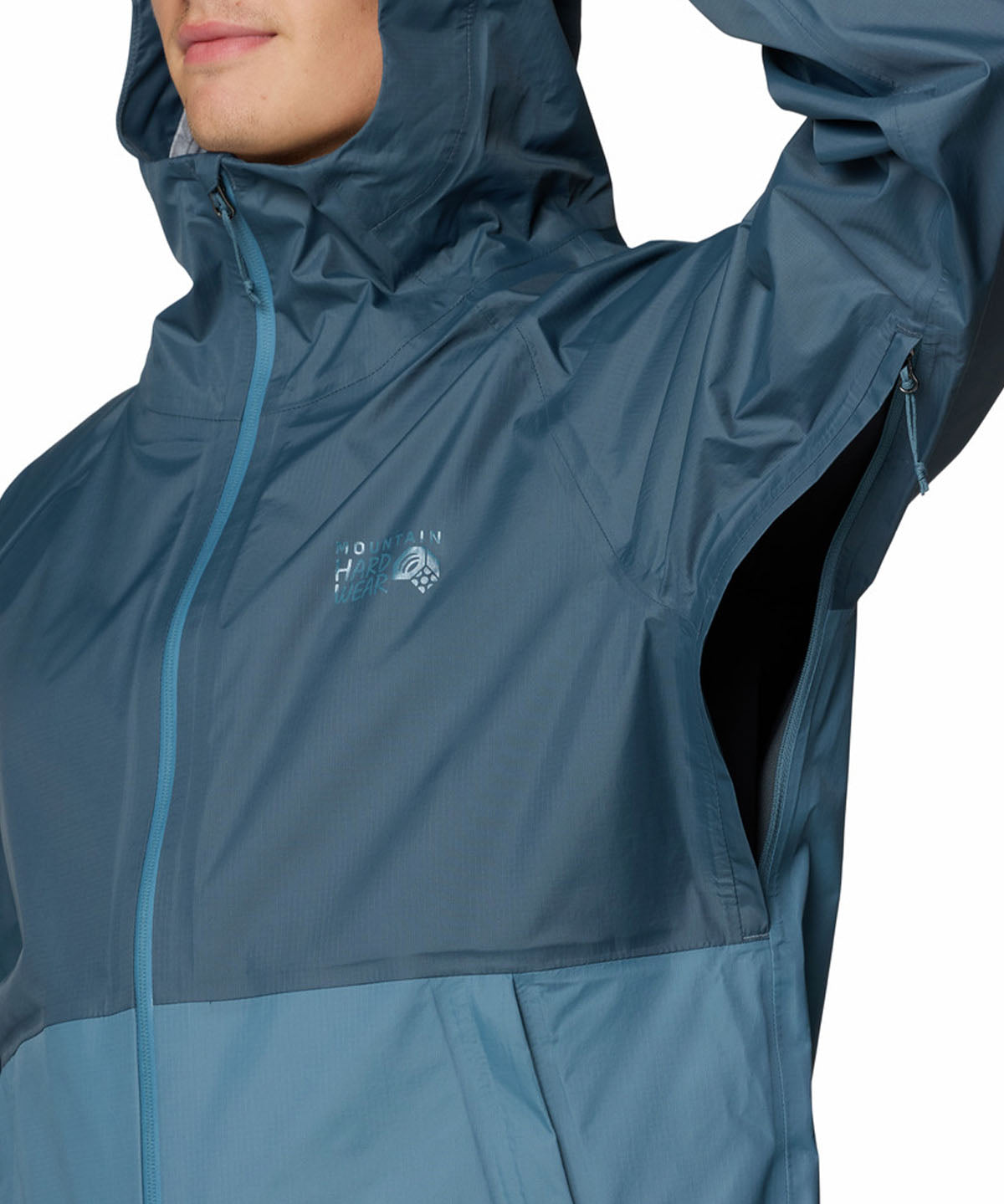 Impermeable Hombre Threshold Jacket Azul Mountain Hardwear