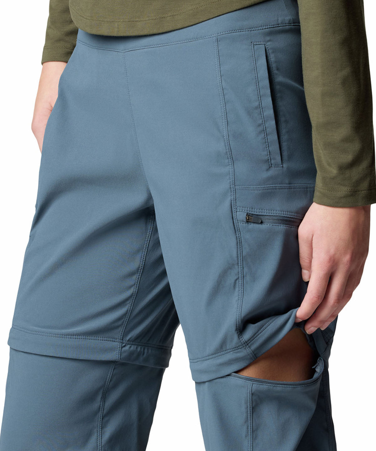 Pantalón Mujer Dynama Convertible Azul Mountain Hardwear