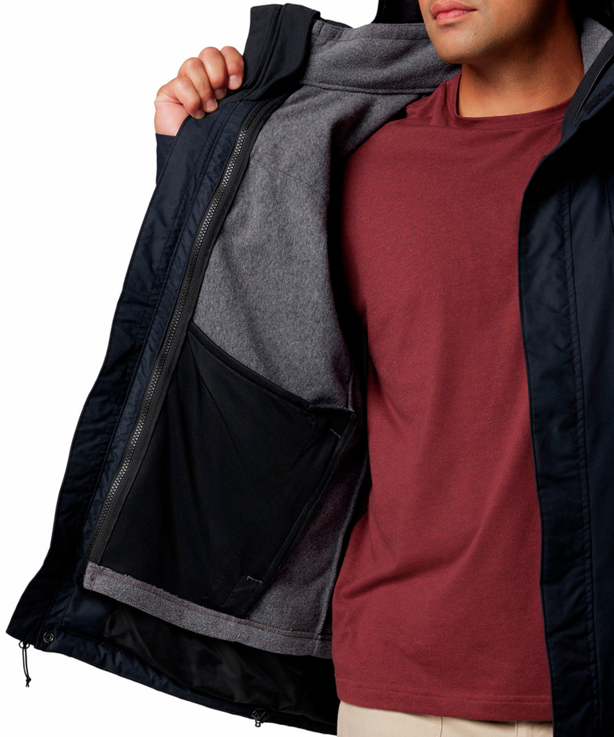 Parka Hombre Bugaboo III Fleece Negro Columbia