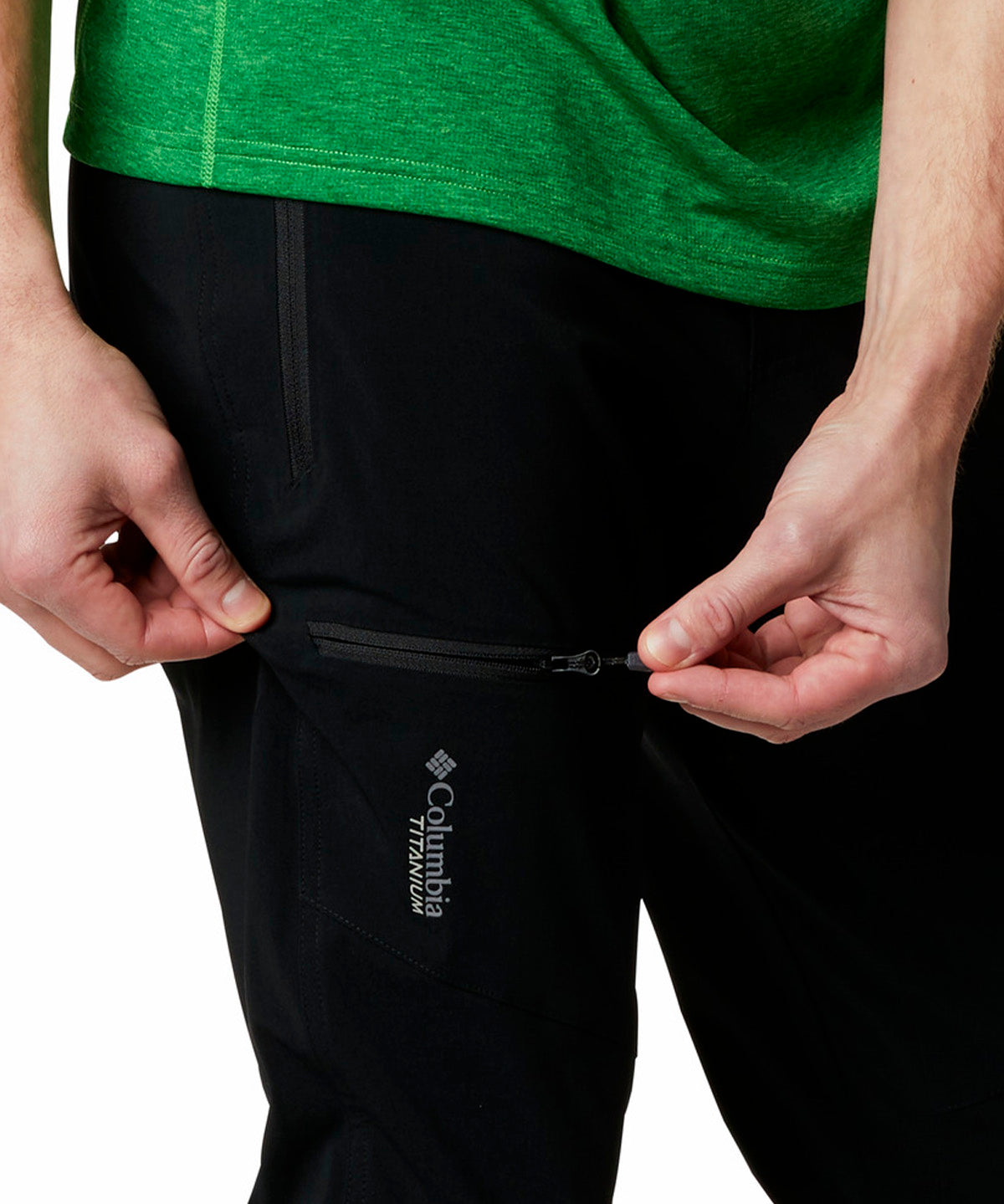 Pantalón Hombre Titan II Negro Columbia