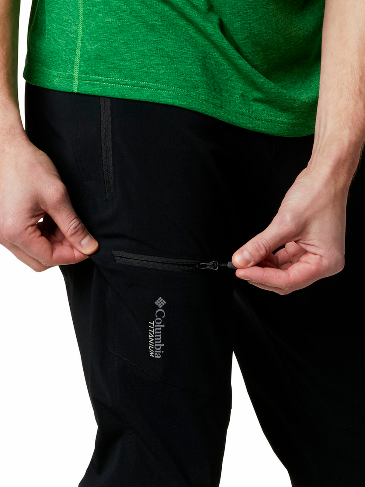 Pantalón Hombre Titan II Negro Columbia